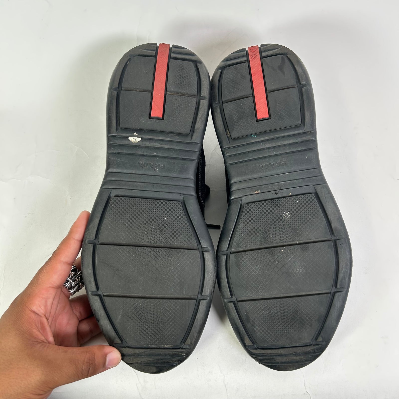 Prada Patent Leather Low-Top America Cups