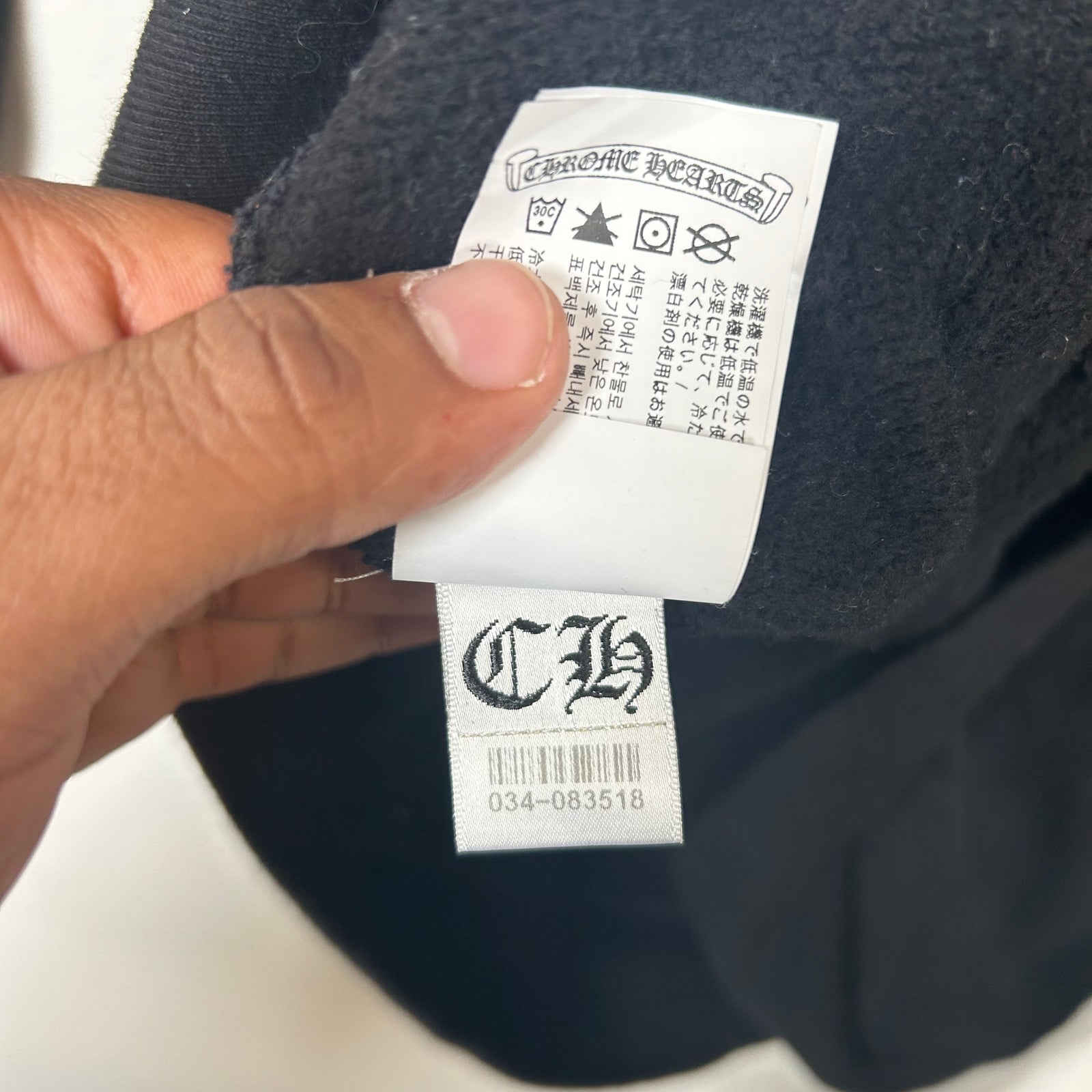 Chrome Hearts Black Triple Cross Hoodie Size M