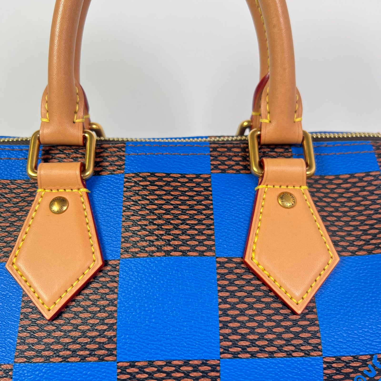 Louis Vuitton Blue Damier Pop Speedy Bandouliere 25