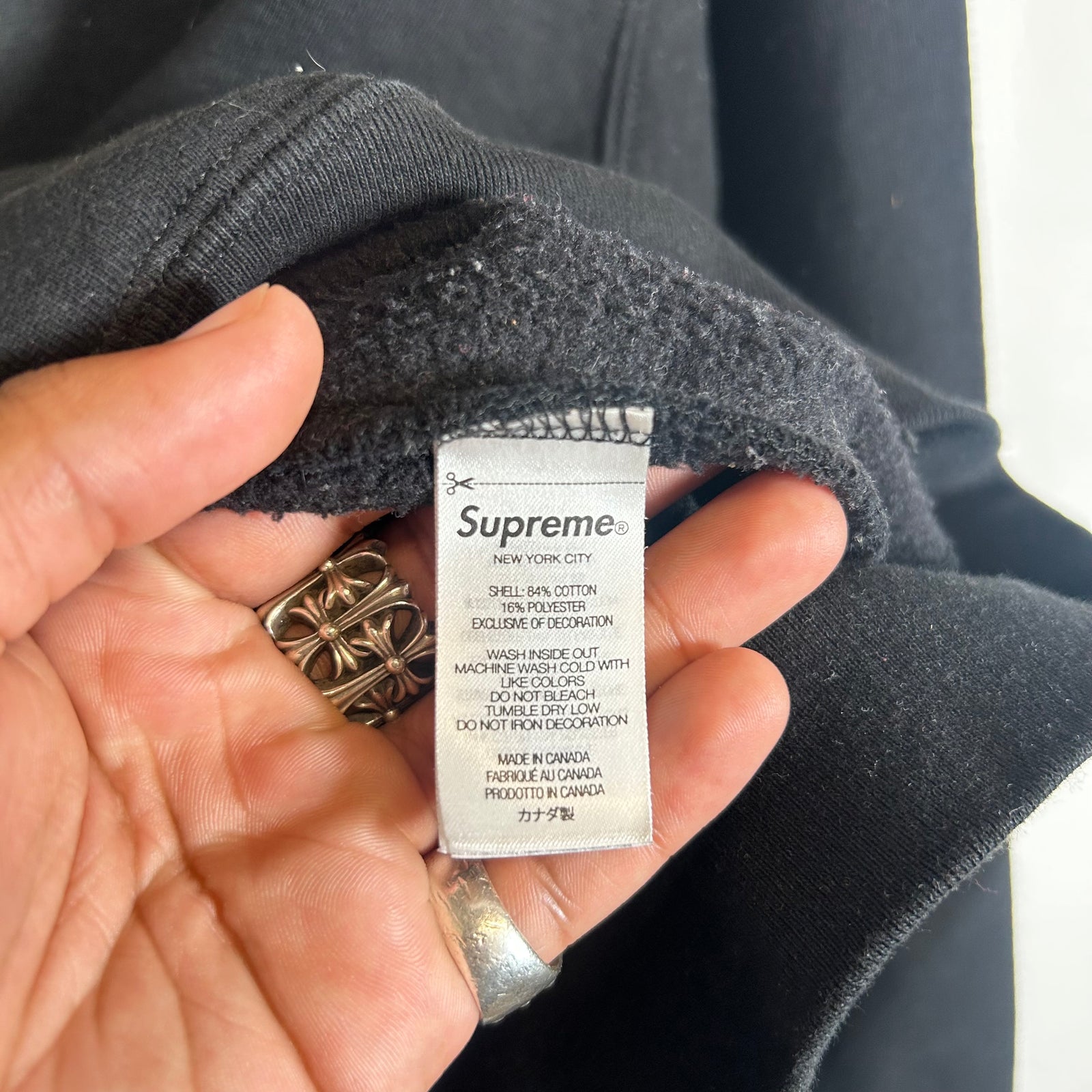 Supreme x Neil Blender Black Mosaic Hoodie Size M