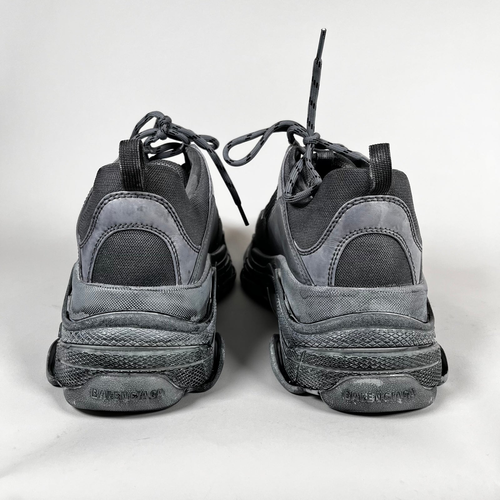 Balenciaga Dyed Grey Triple S Sneaker Size 45