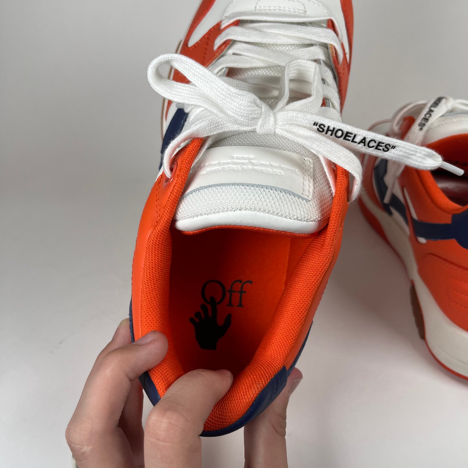 Off-White Orange/Blue Out of Office Sneakers Size 44