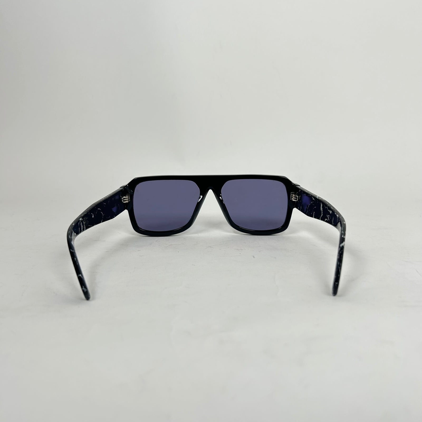 Prada Black Marble Square Sunglasses