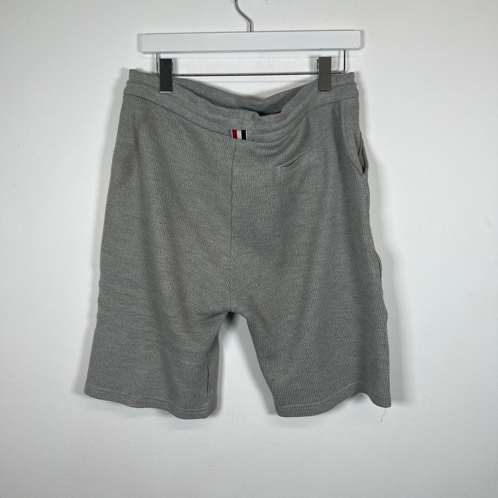 Thom Browne Grey Stripe Shorts Size 4