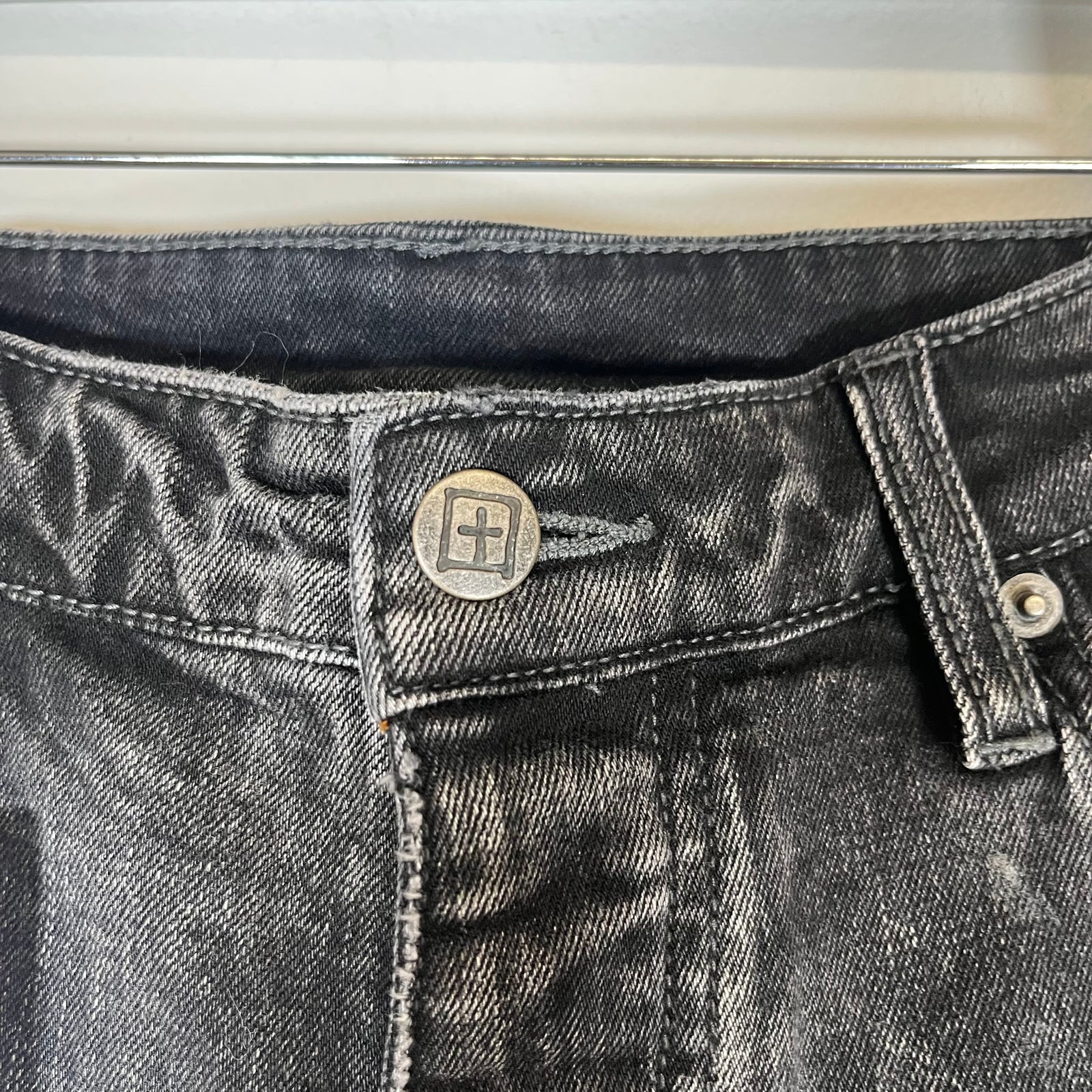 Ksubi Darkwash Distressed Jeans Size 34