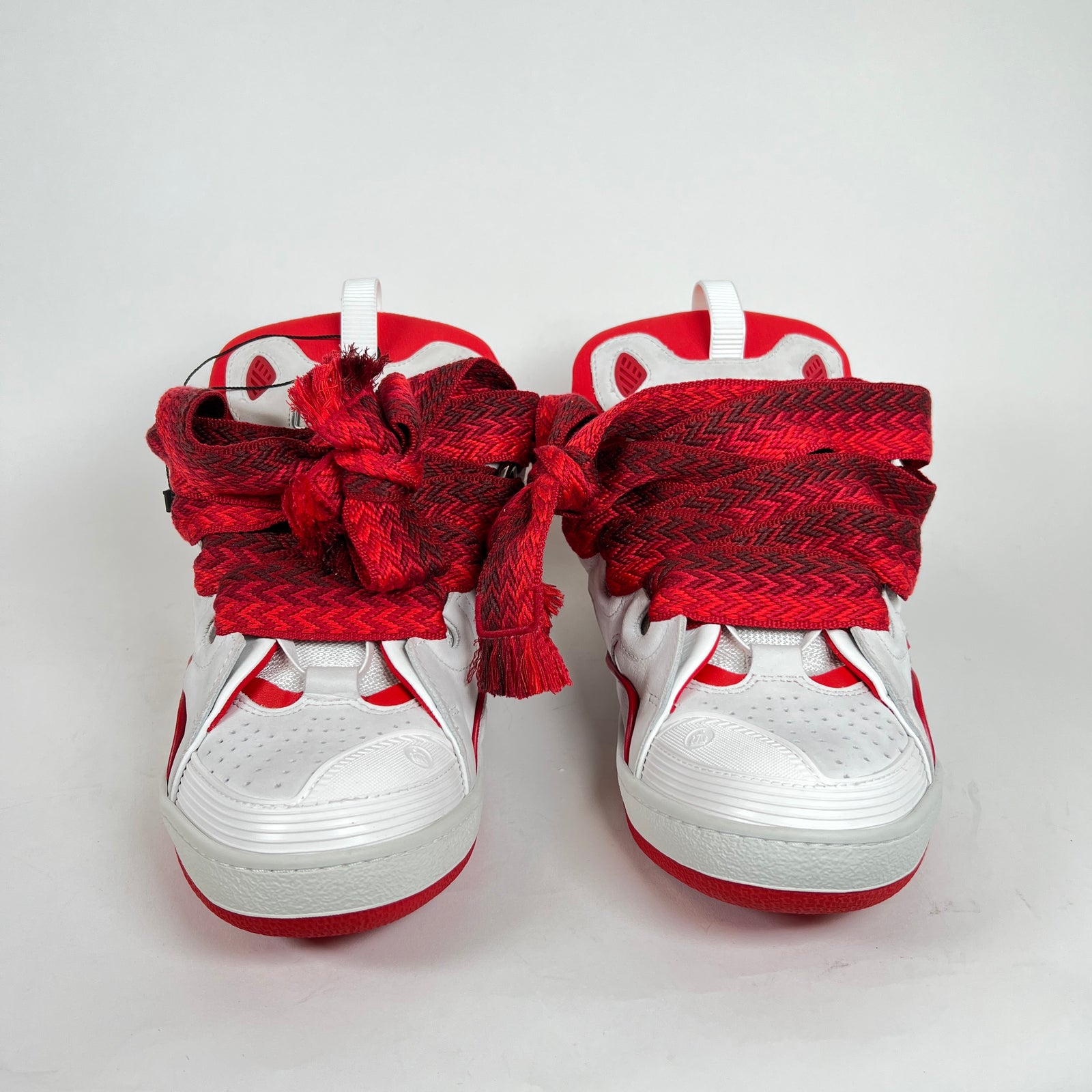 Lanvin Red/White Curb Sneaker Size 12