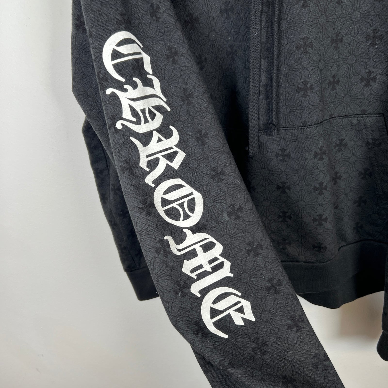 Chrome Hearts Black Monogram Hoodie Size L