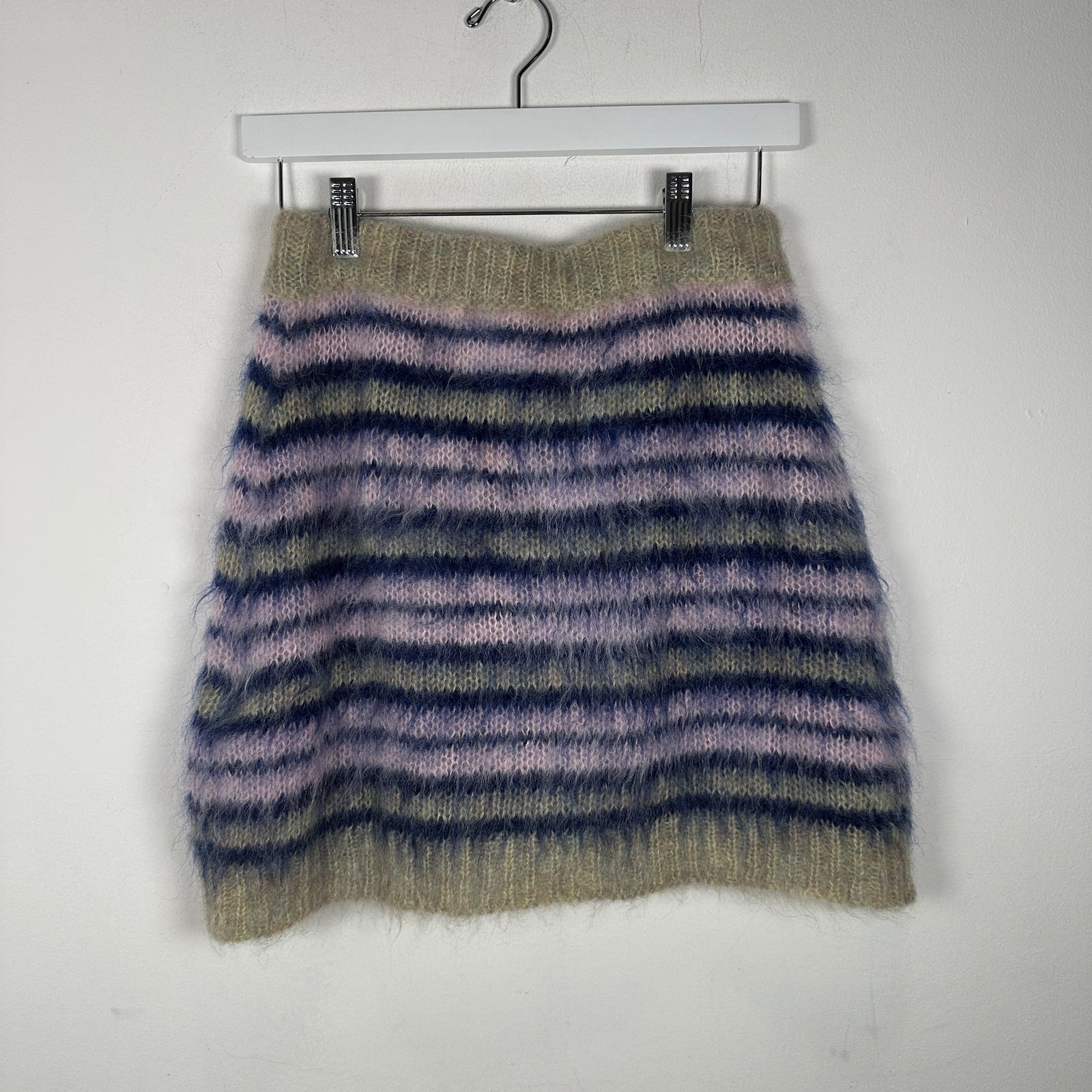 Marni Striped Fuzzy Wuzzy Skirt Size S