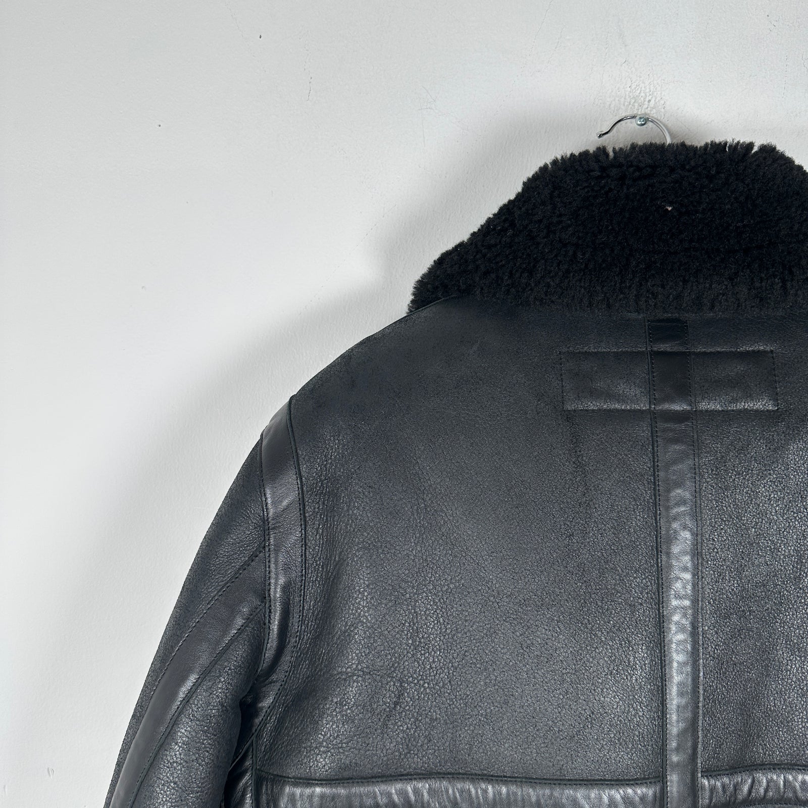 Acne Sherling Flight Jacket Size 48