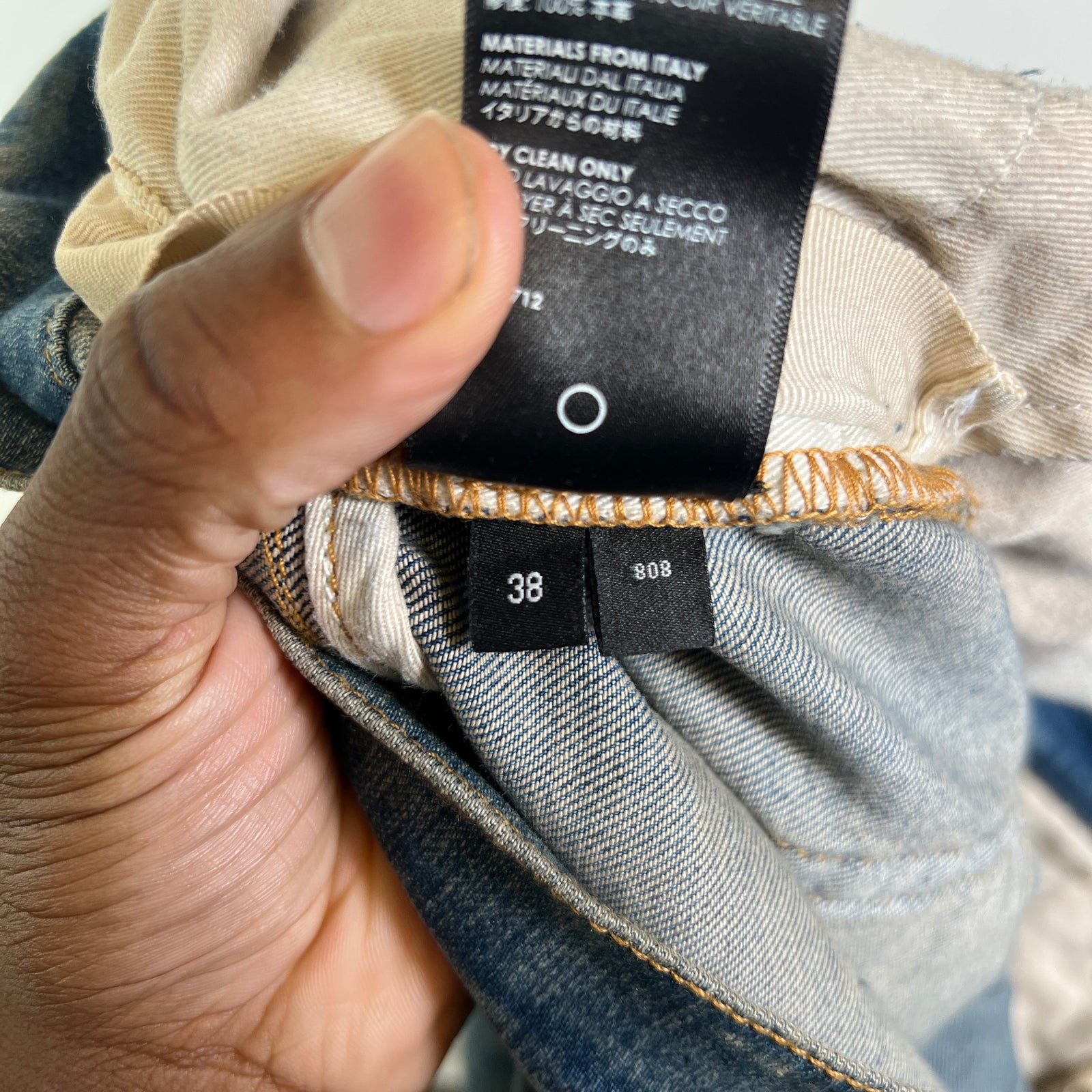 Amiri Clay Indigo Core Applique Logo Jeans