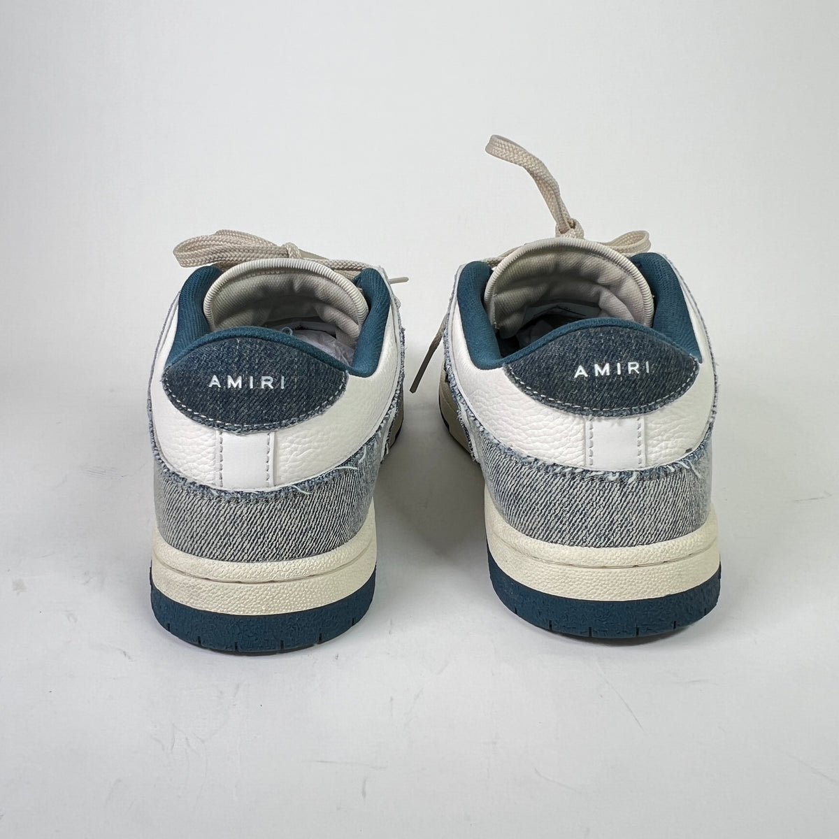 Amiri Denim Skel Low-Top Sneakers