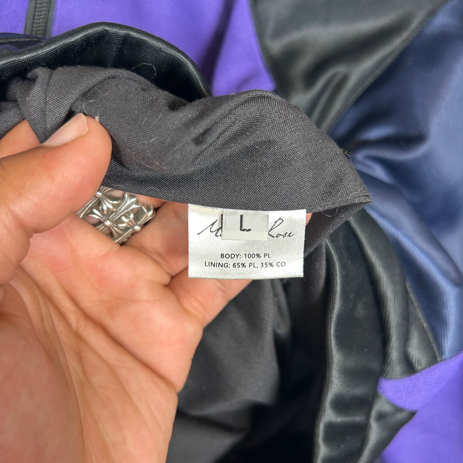 Martine Rose Purple Twist Track Jacket Size L