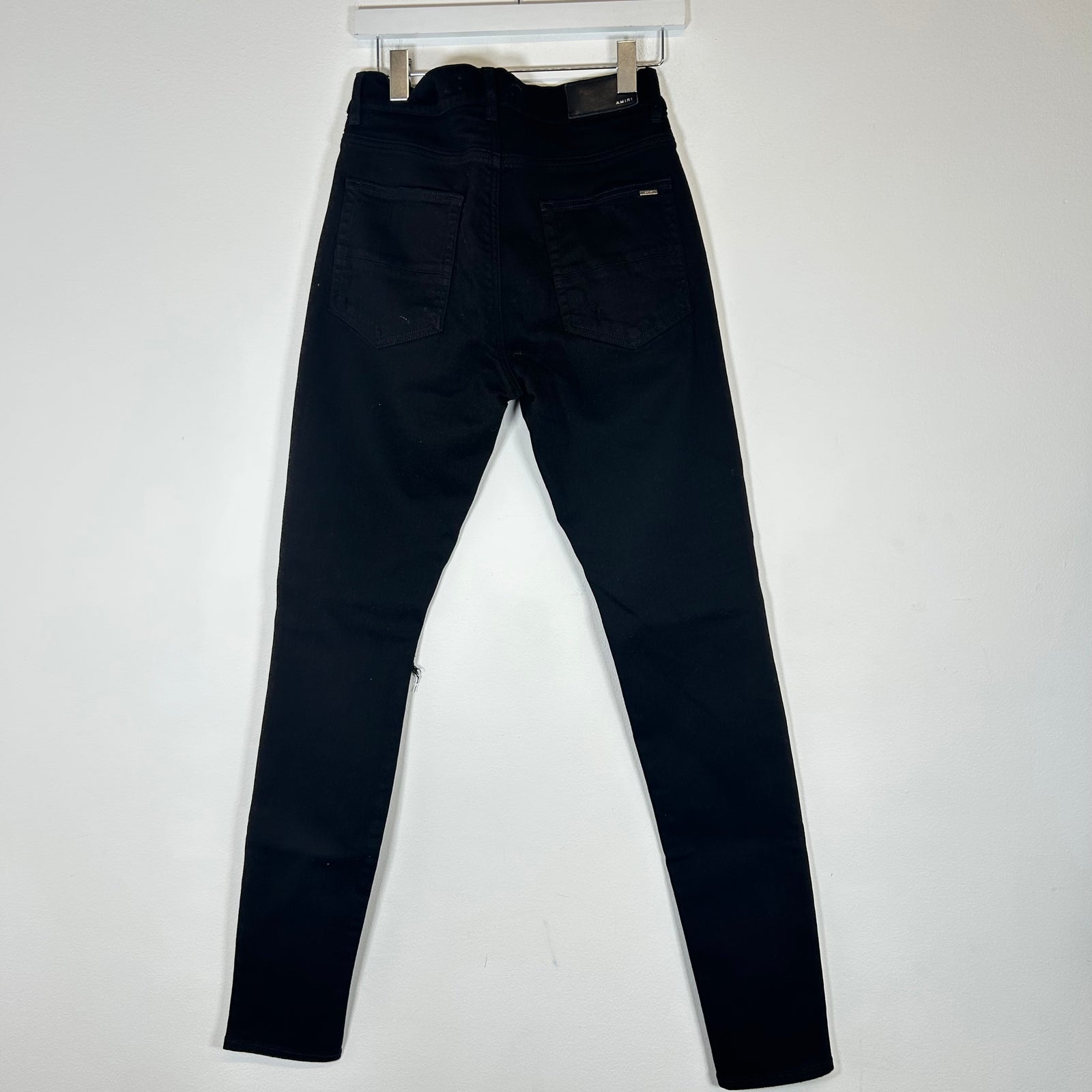 Amiri Black Distressed Skinny Jeans Size 31