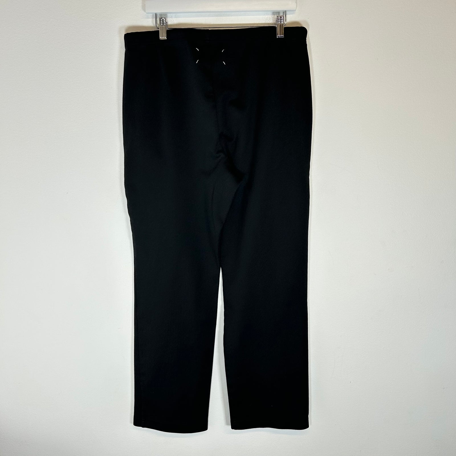 Maison Margiela Black Double Zipper Track Pants Size 52