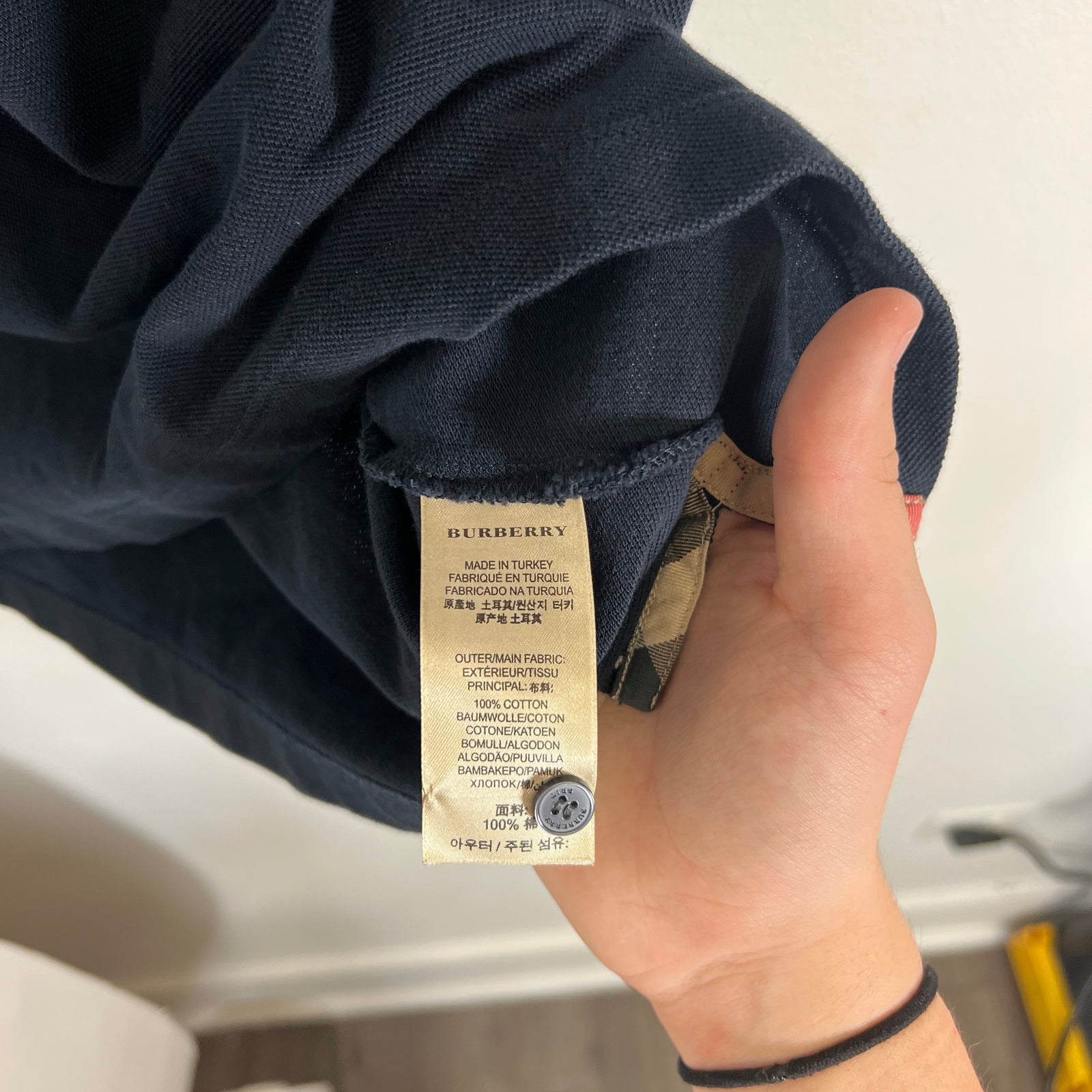 Burberry Brit Navy Polo Size M