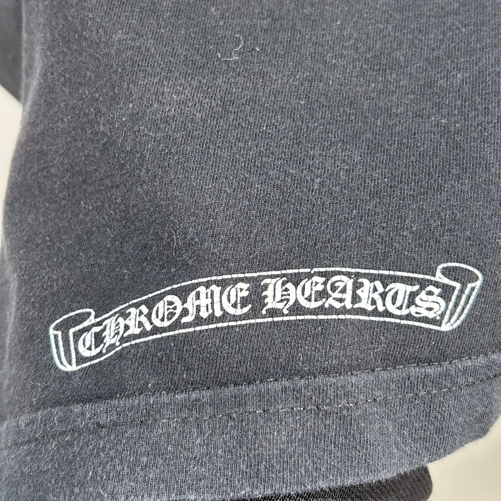 Chrome Hearts Black T-Bar Logo T-Shirt Size L