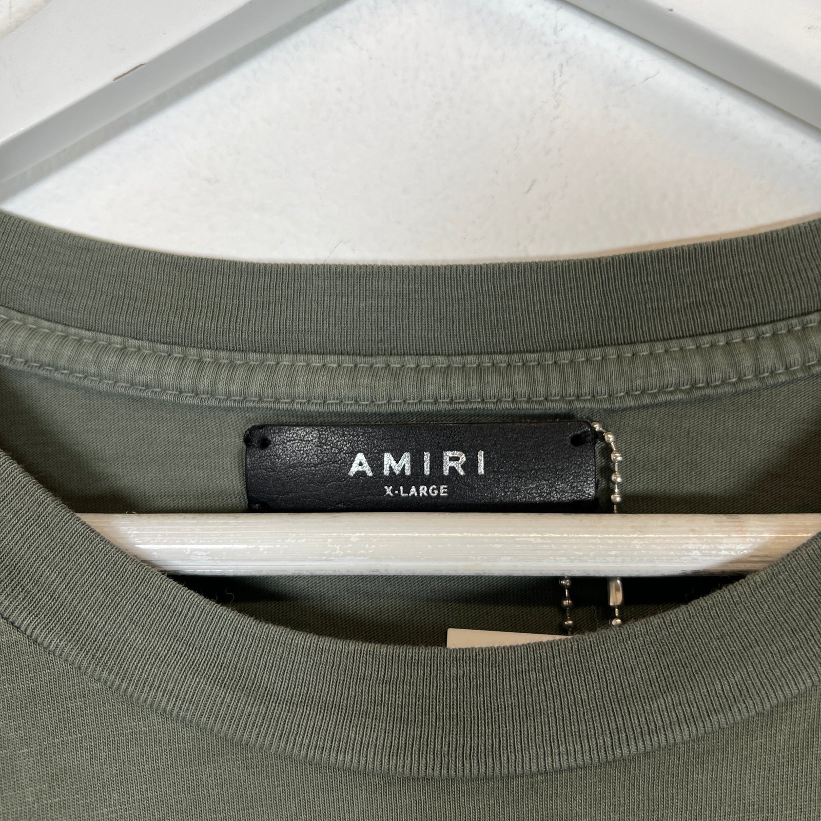 Amiri Green College Logo Tee Size XL