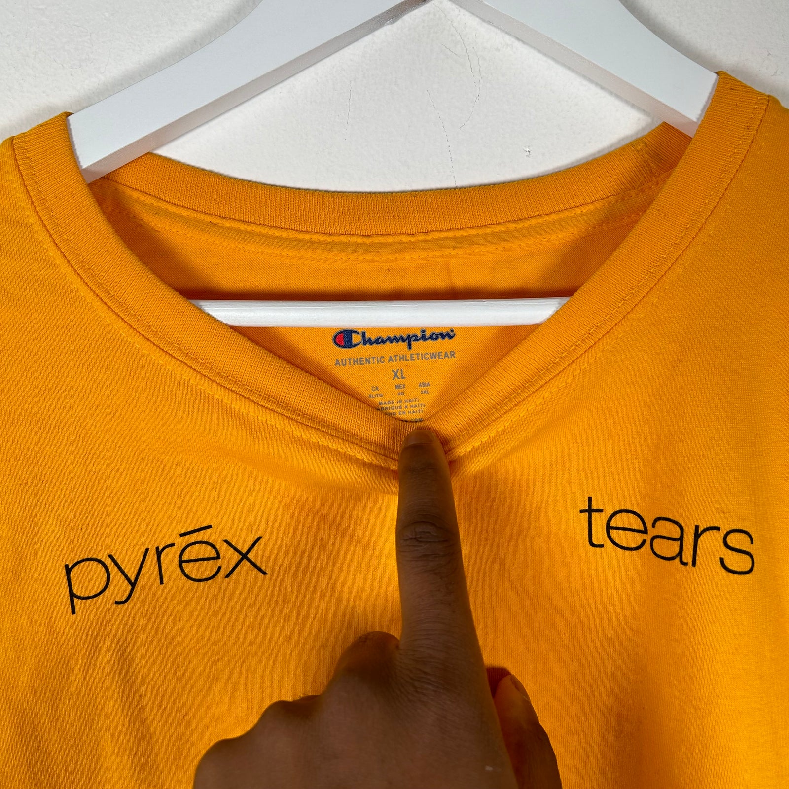 Pyrex x Denim Tears Canary '45' T-Shirt Size L
