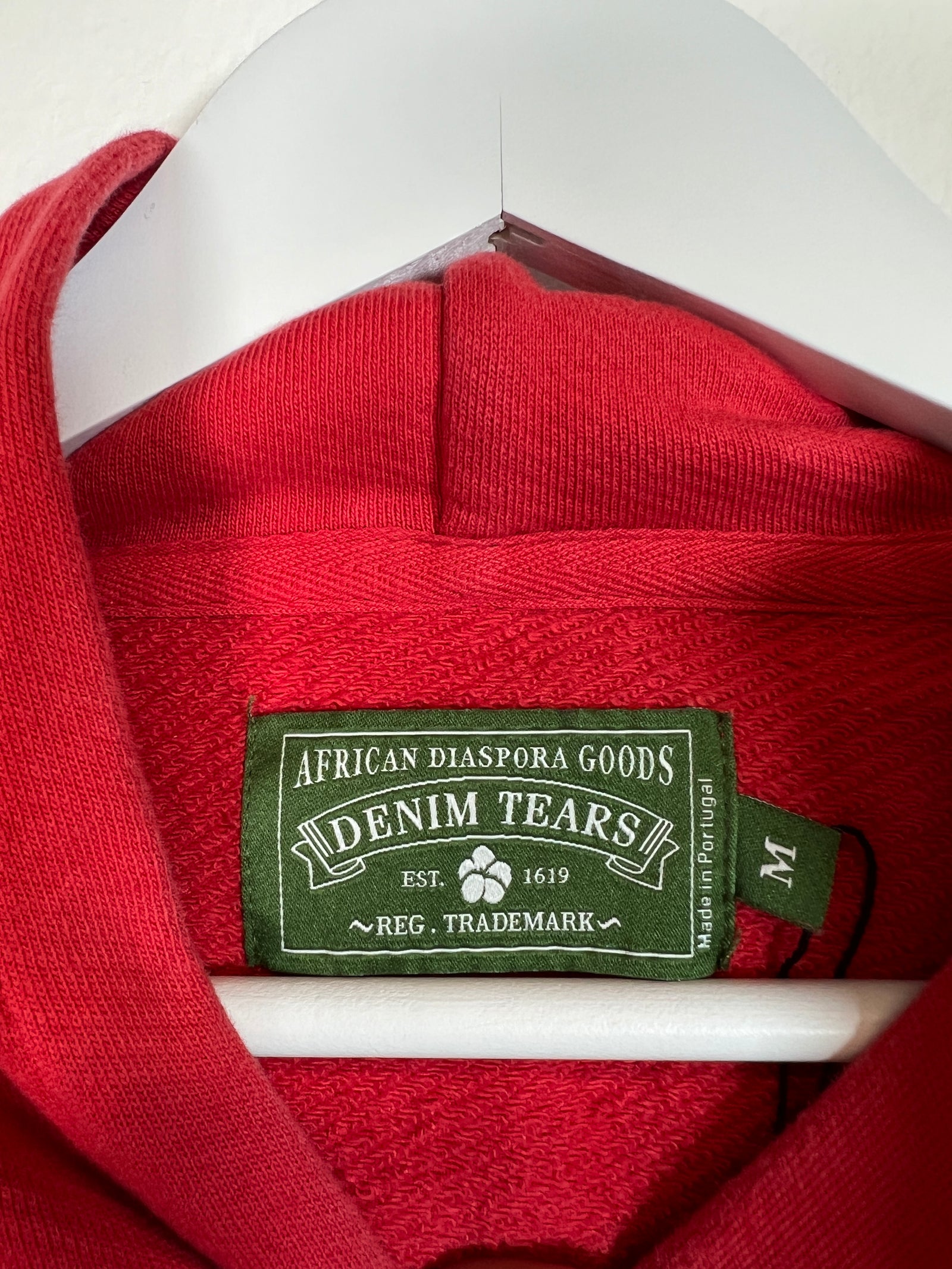 Denim Tears Red Wreath Hoodie Size M