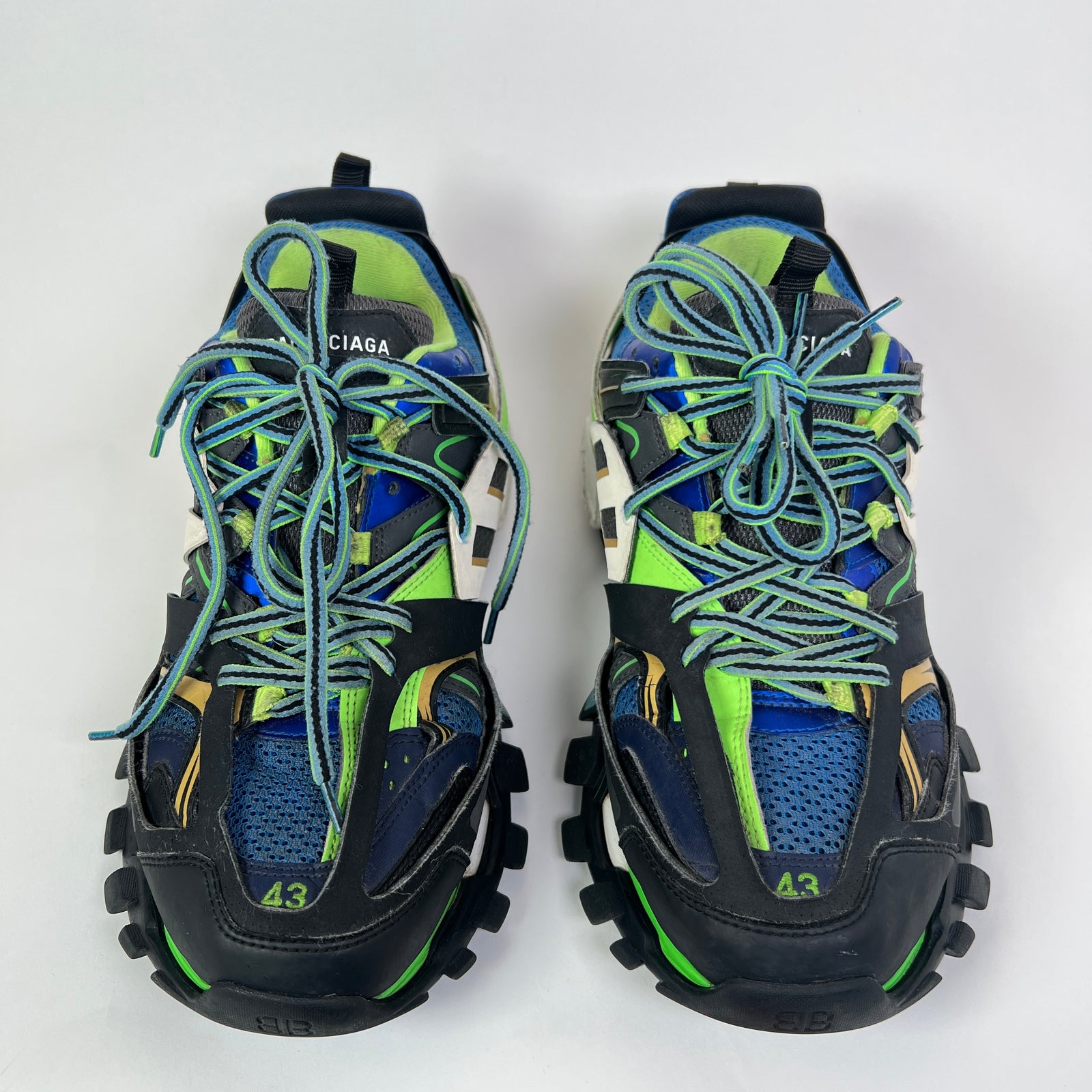 Balenciaga Black/Blue Track Sneaker