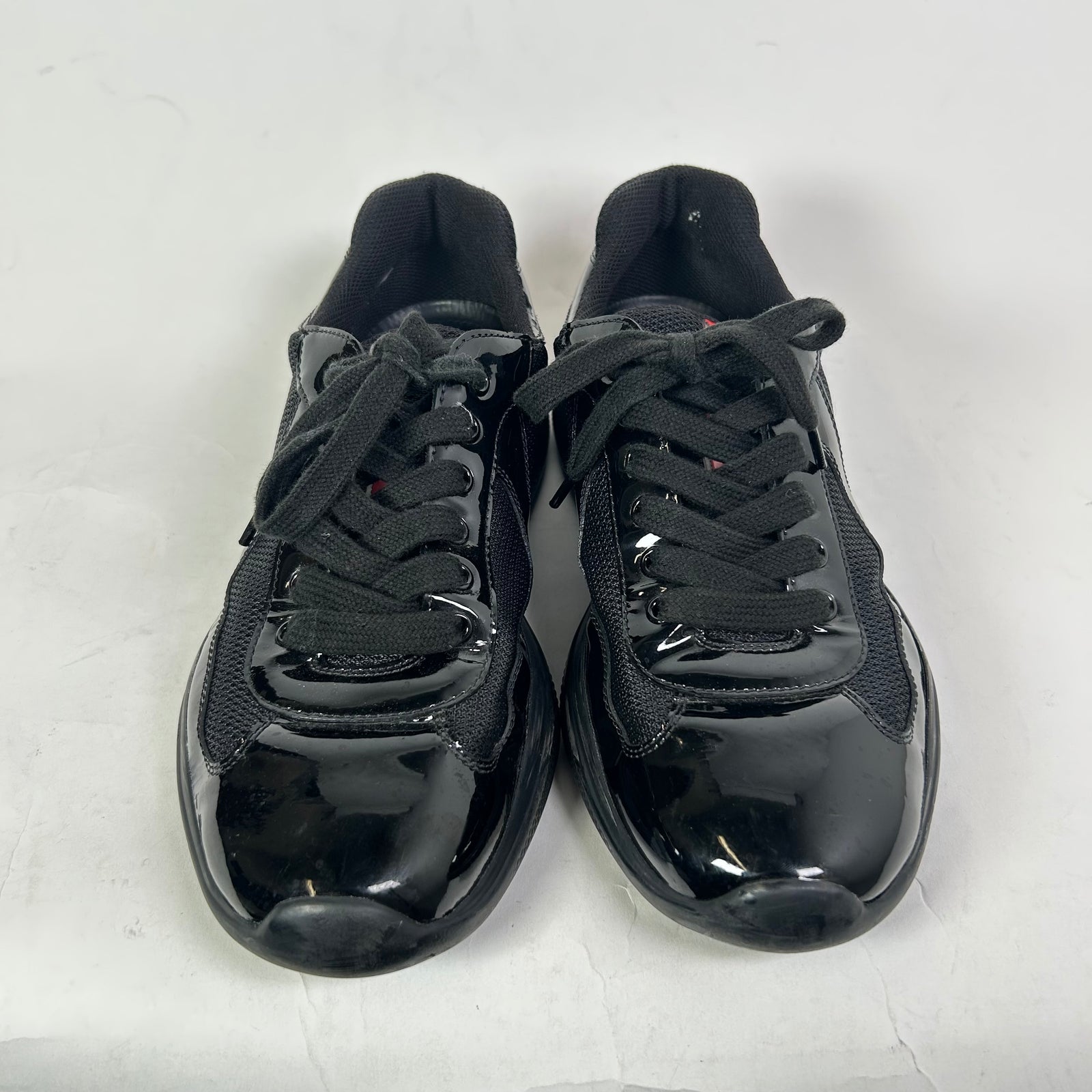 Prada Patent Leather Low-Top America Cups