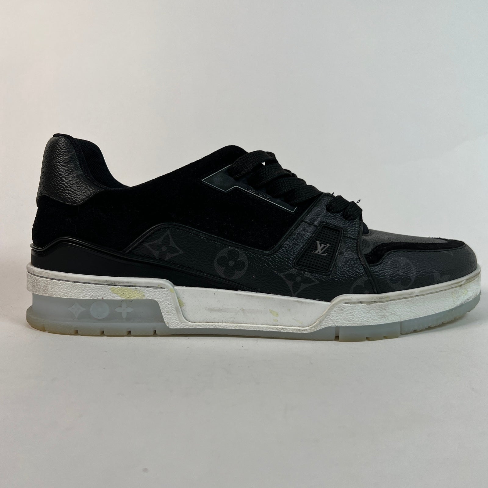 Louis Vuitton Black Monogram Trainers Sz LV8