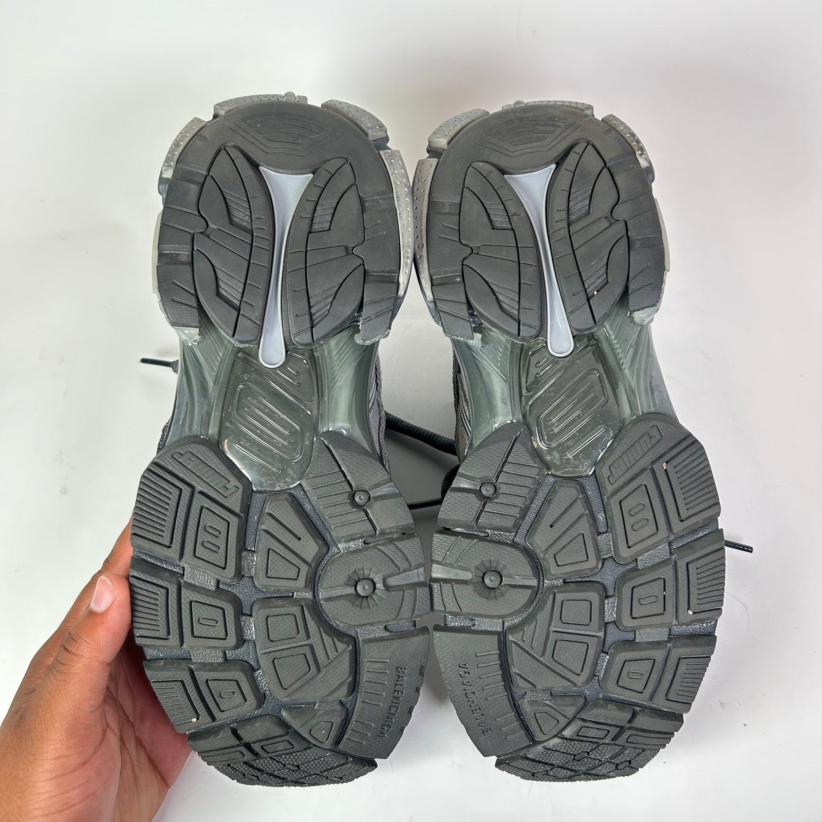 Balenciaga Grey Suede Runners