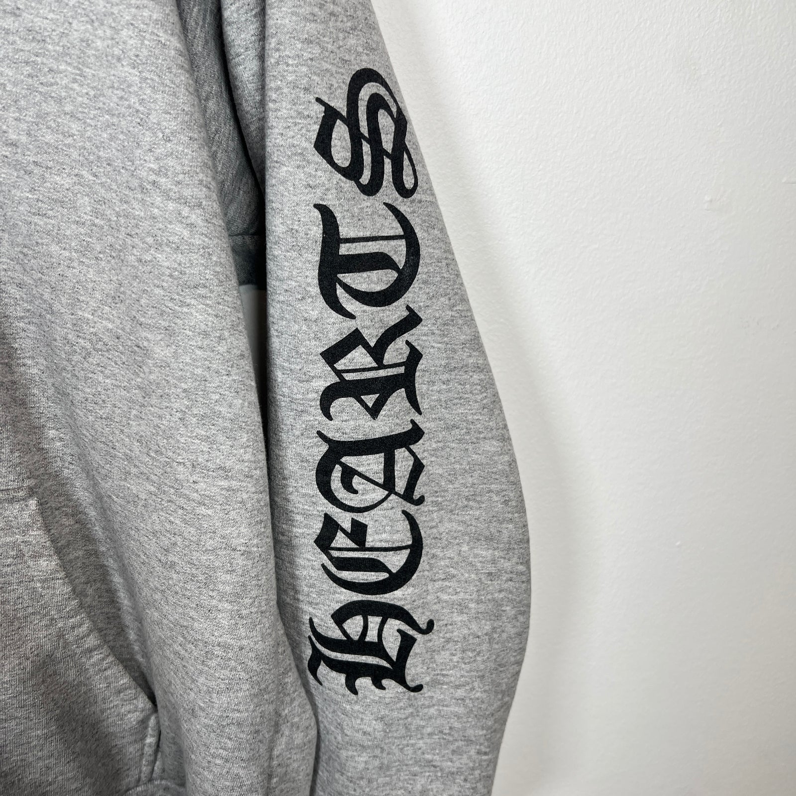 Chrome Hearts Grey "Fuck You" Thermal Lined Hoodie Size S
