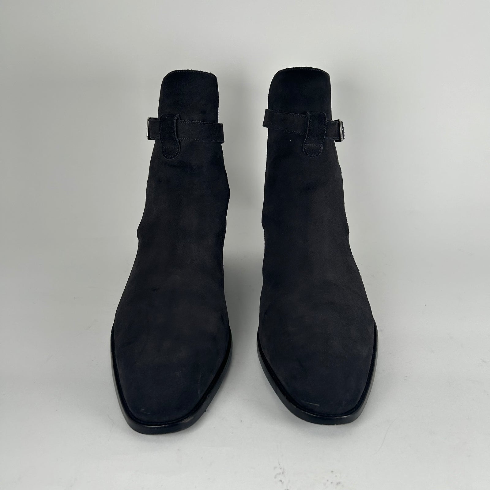 Saint Laurent Paris Charcoal Wyatt Jodphur Boots Size 45