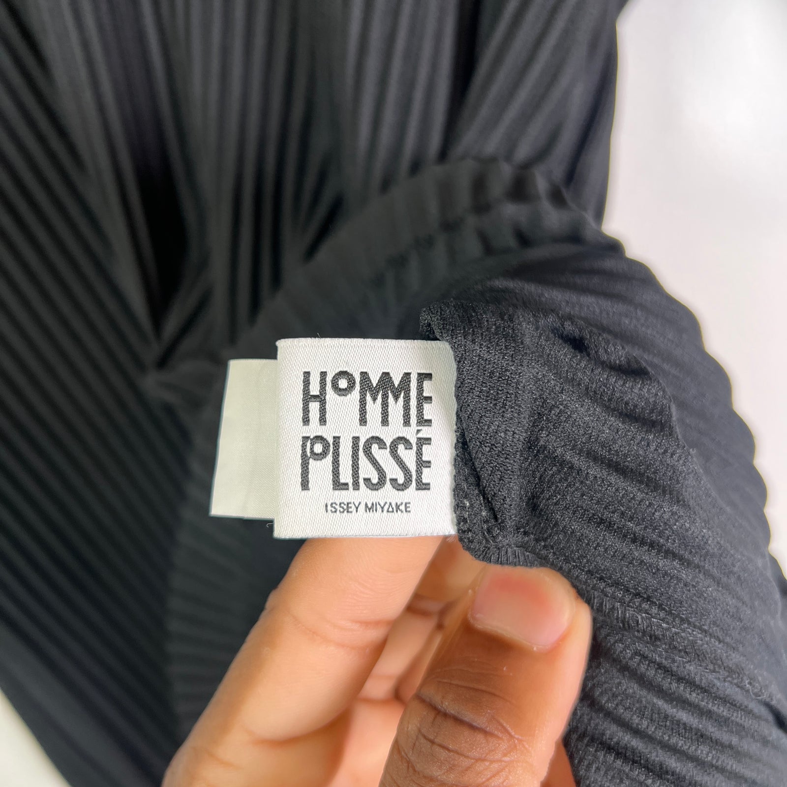 Issey Miyake Homme Plisse Pleated Basic Polo