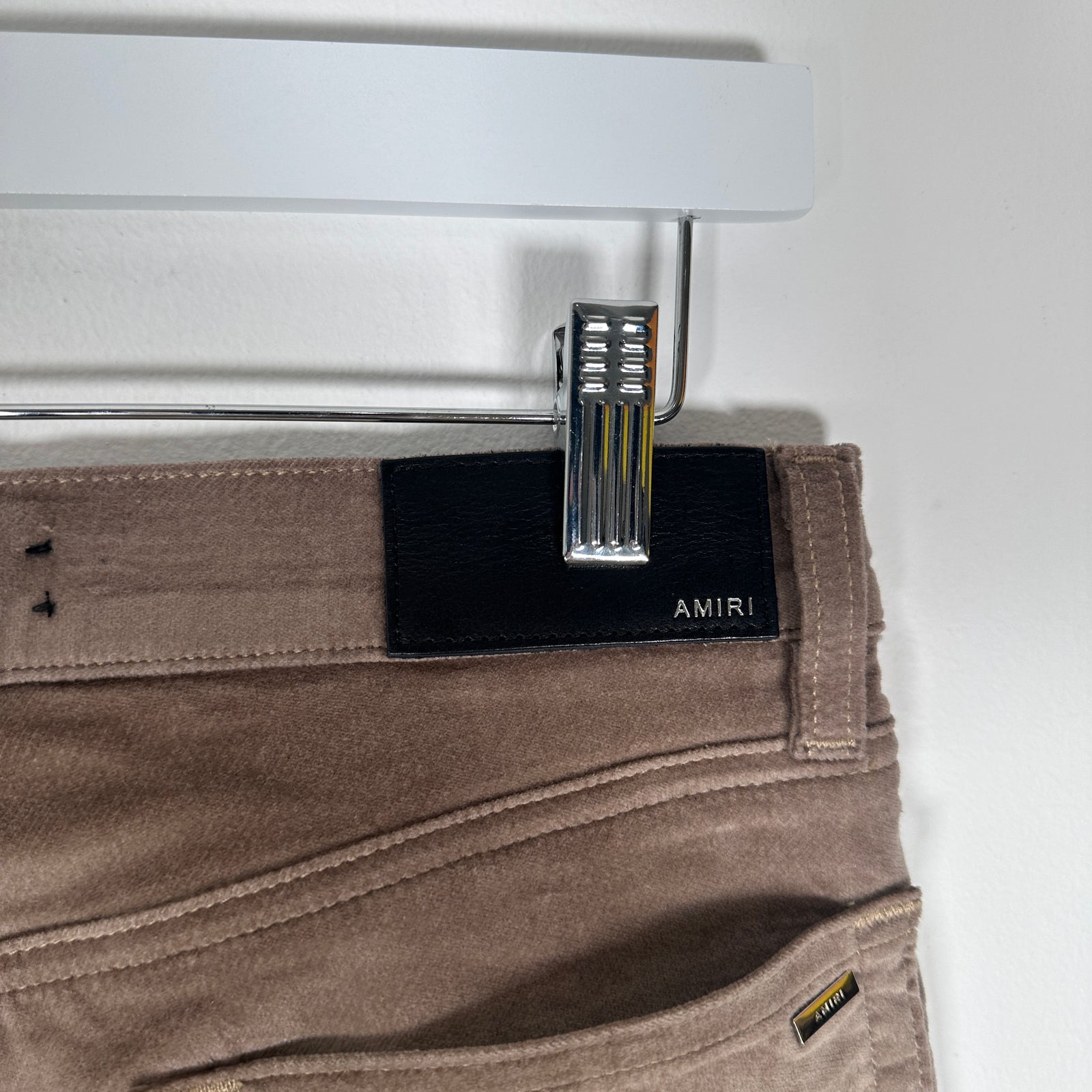 Amiri Velour Flare Brown Pants Size 28