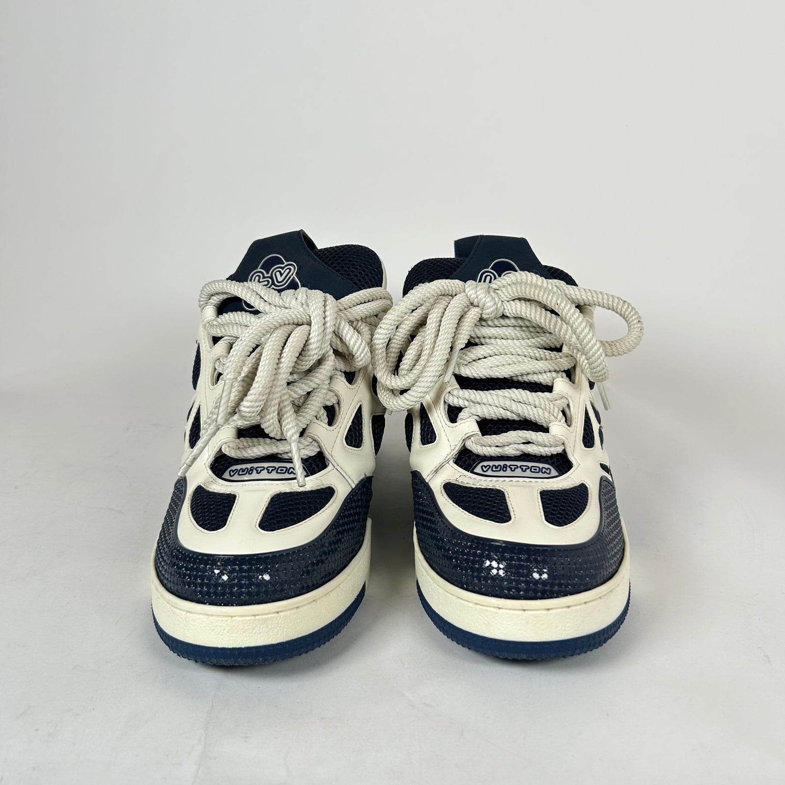 Louis Vuitton Navy Skate Sneaker Size LV 9