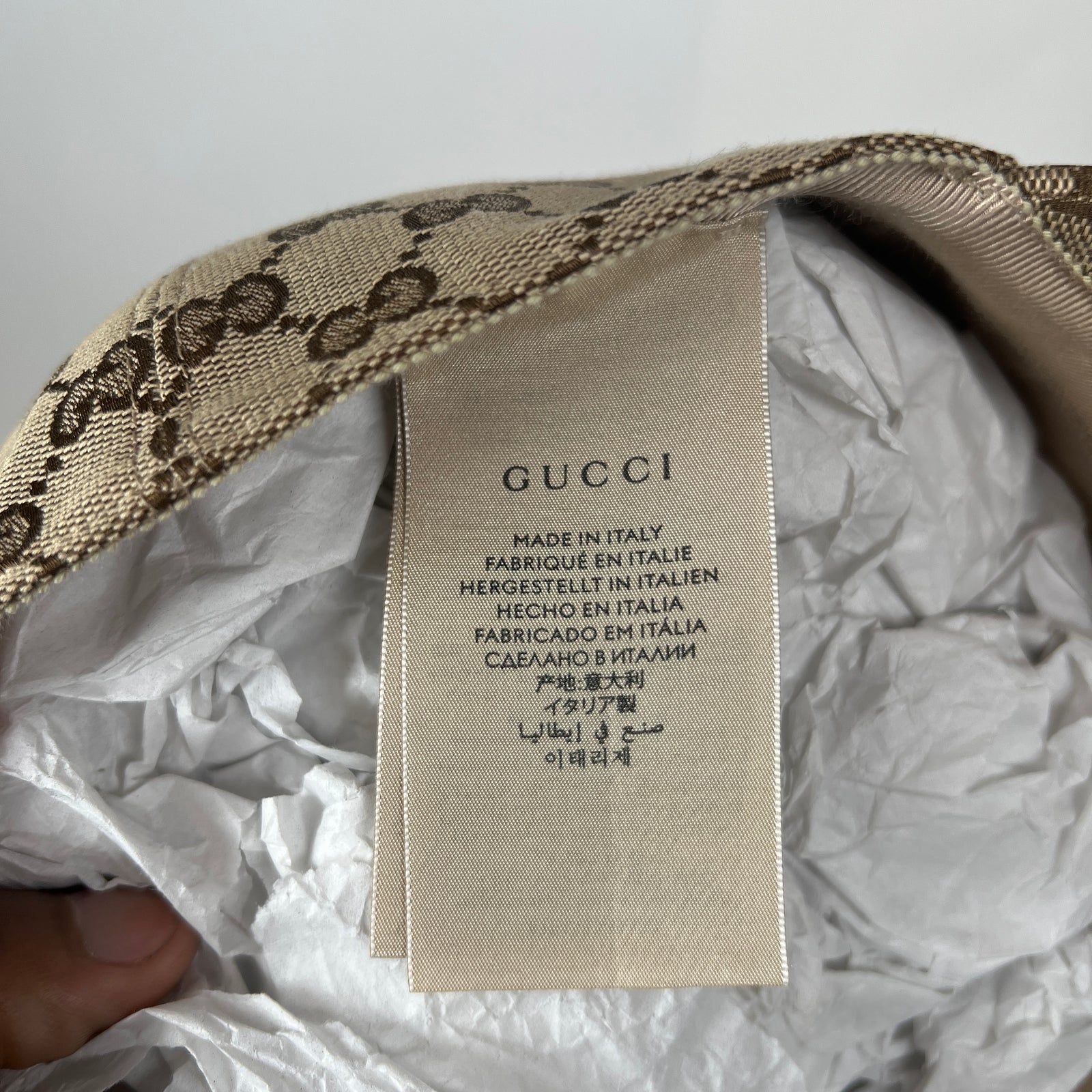 Gucci x The North Face Beige GG Monogram Hat Size M