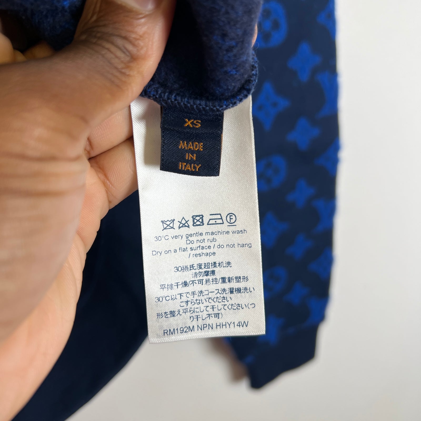 Louis Vuitton Blue Monogram Jacquard Sweater