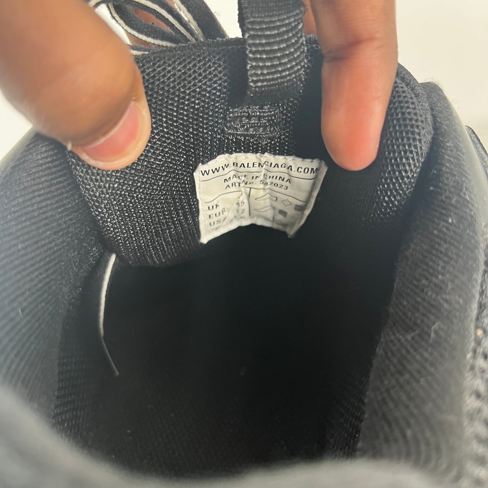 Balenciaga Tracks Triple Black Size 45