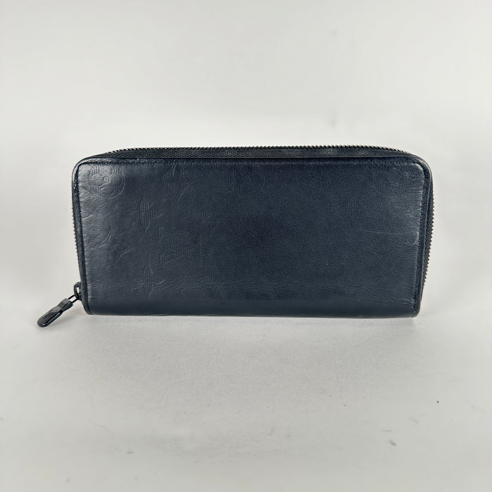 Louis Vuitton Black Shadow Monogram Zippy Wallet