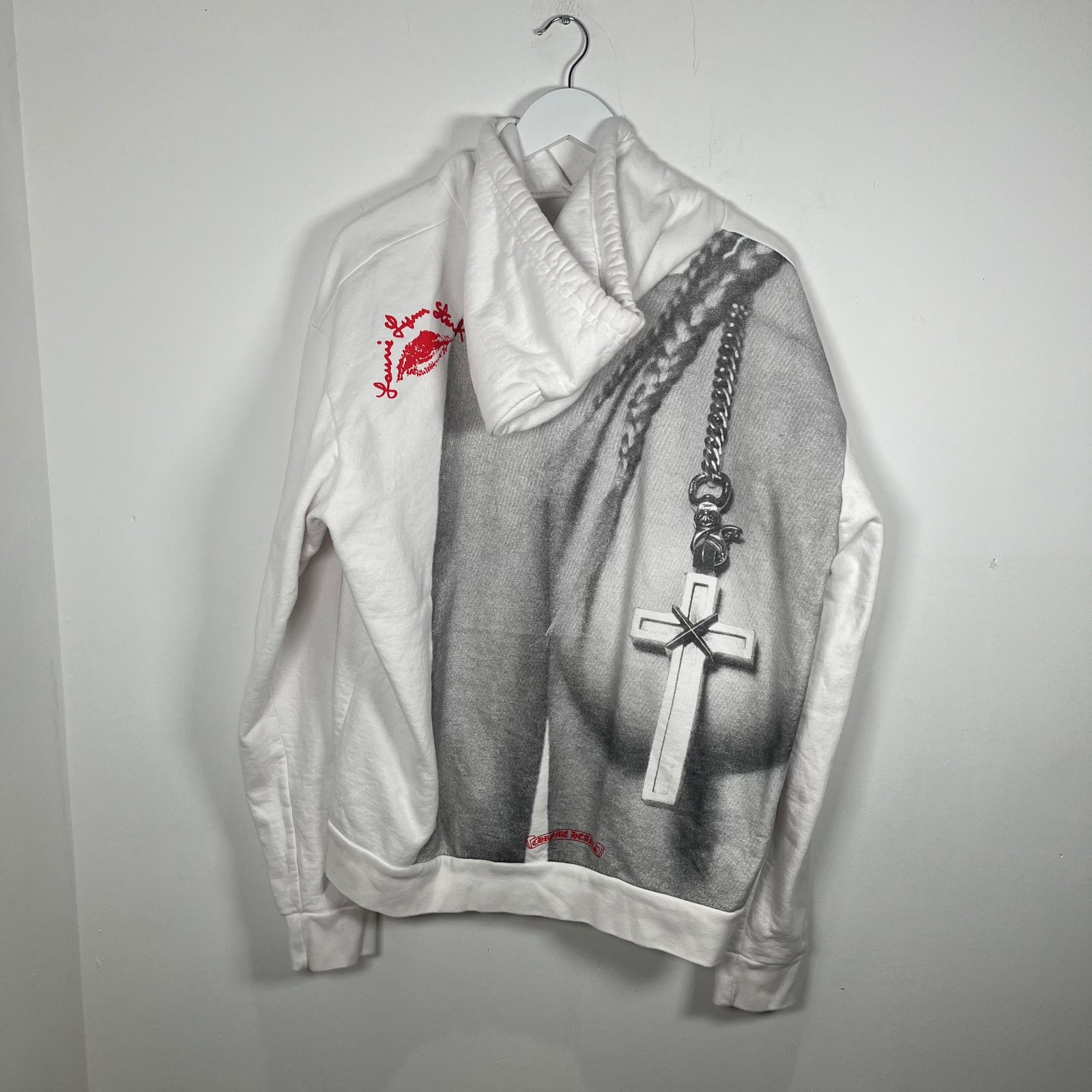 Chrome Hearts LLS 'Love You' White Hoodie Size M