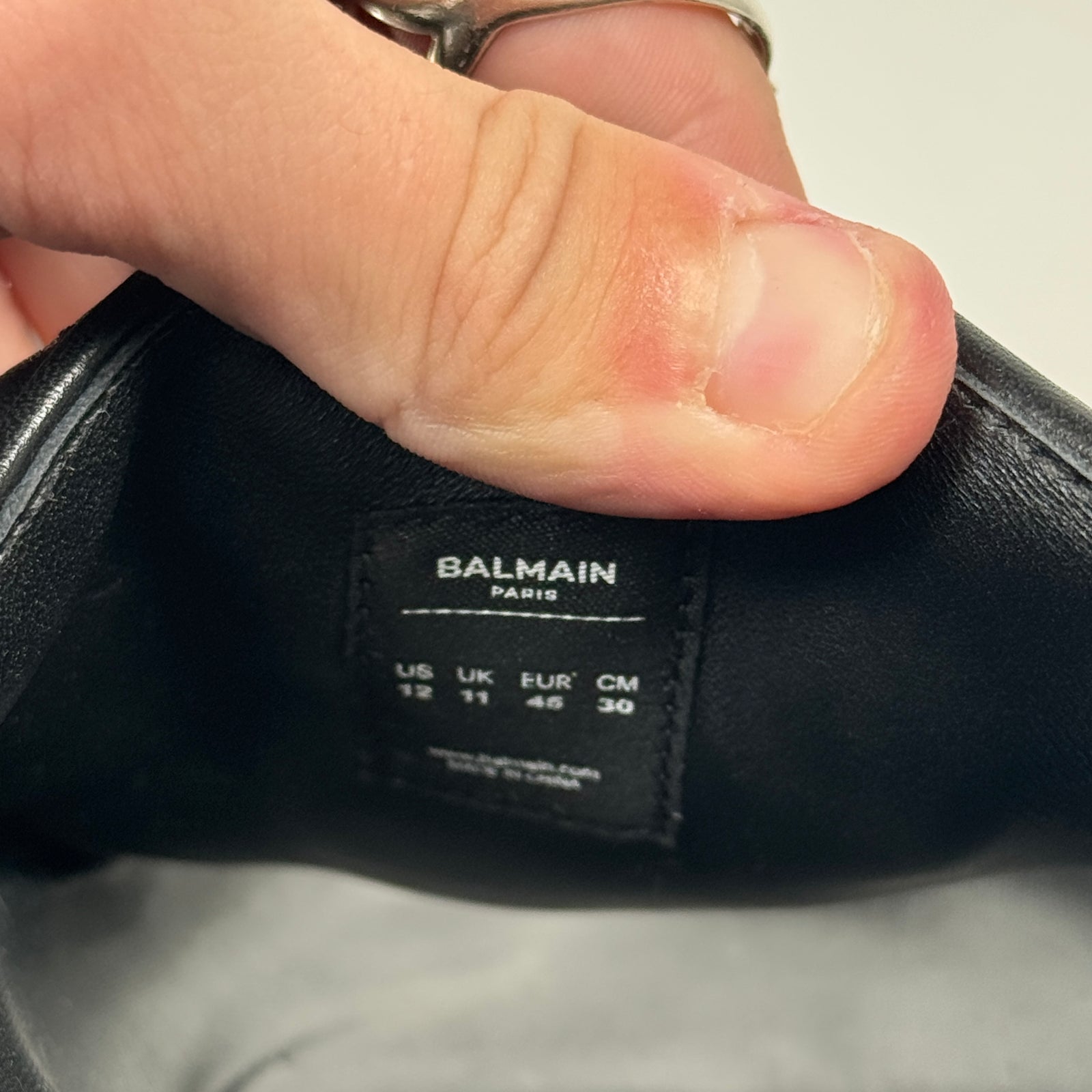 Balmain Black Puffer Sandals Size 45