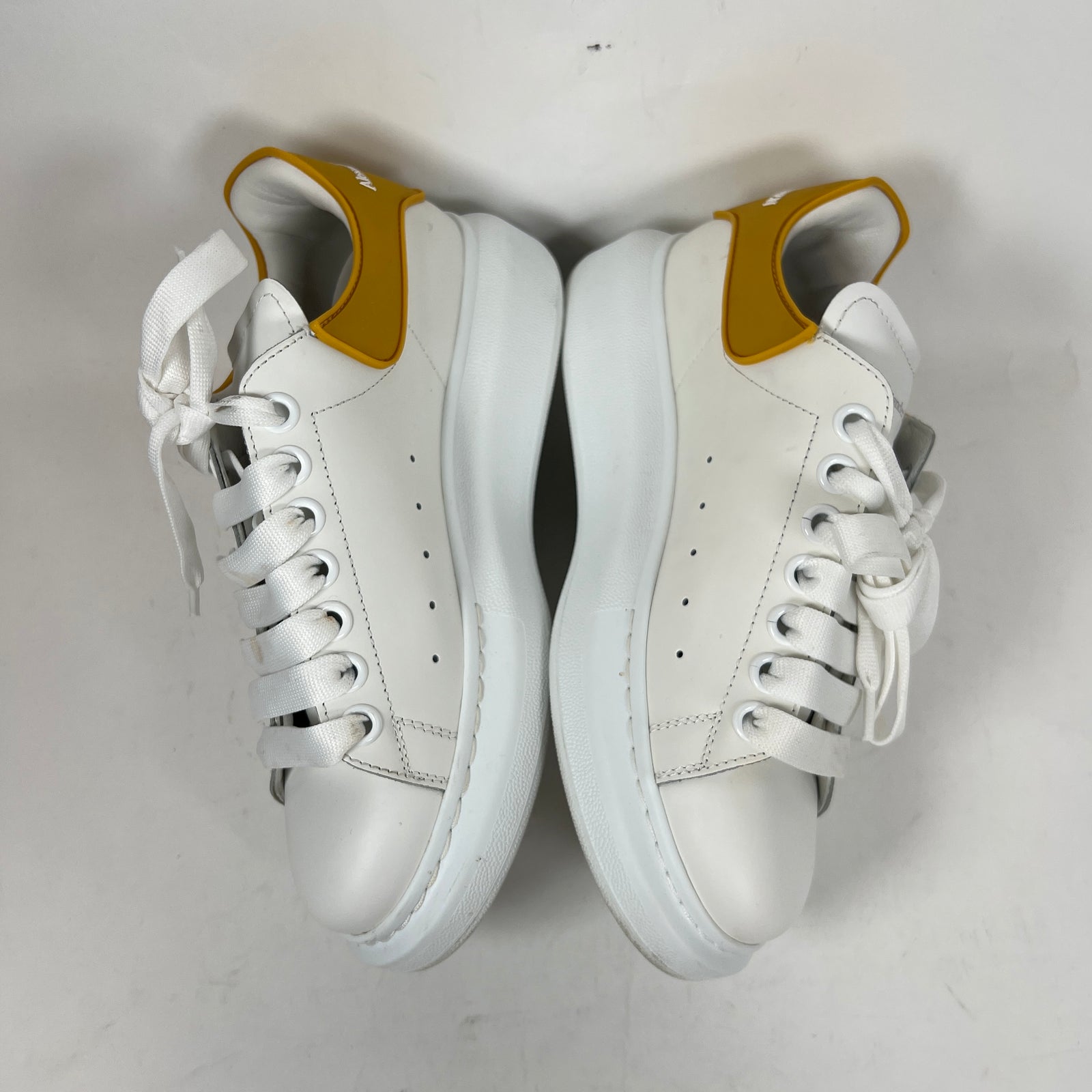 Alexander McQueen White/Yellow Sneaker Size 37