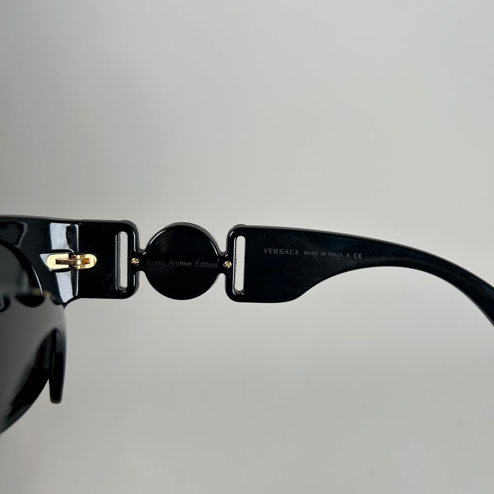 Versace Black/Gold Medusa Sunglasses