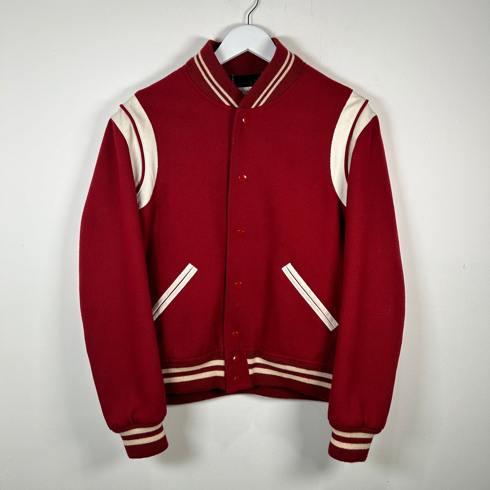 Saint Laurent Red Teddy Jacket Size XL