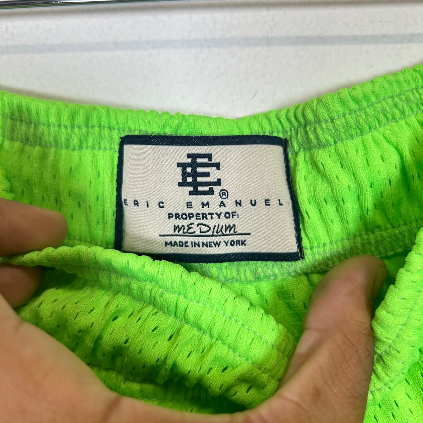Eric Emmanuel Bright Green Shorts Size M