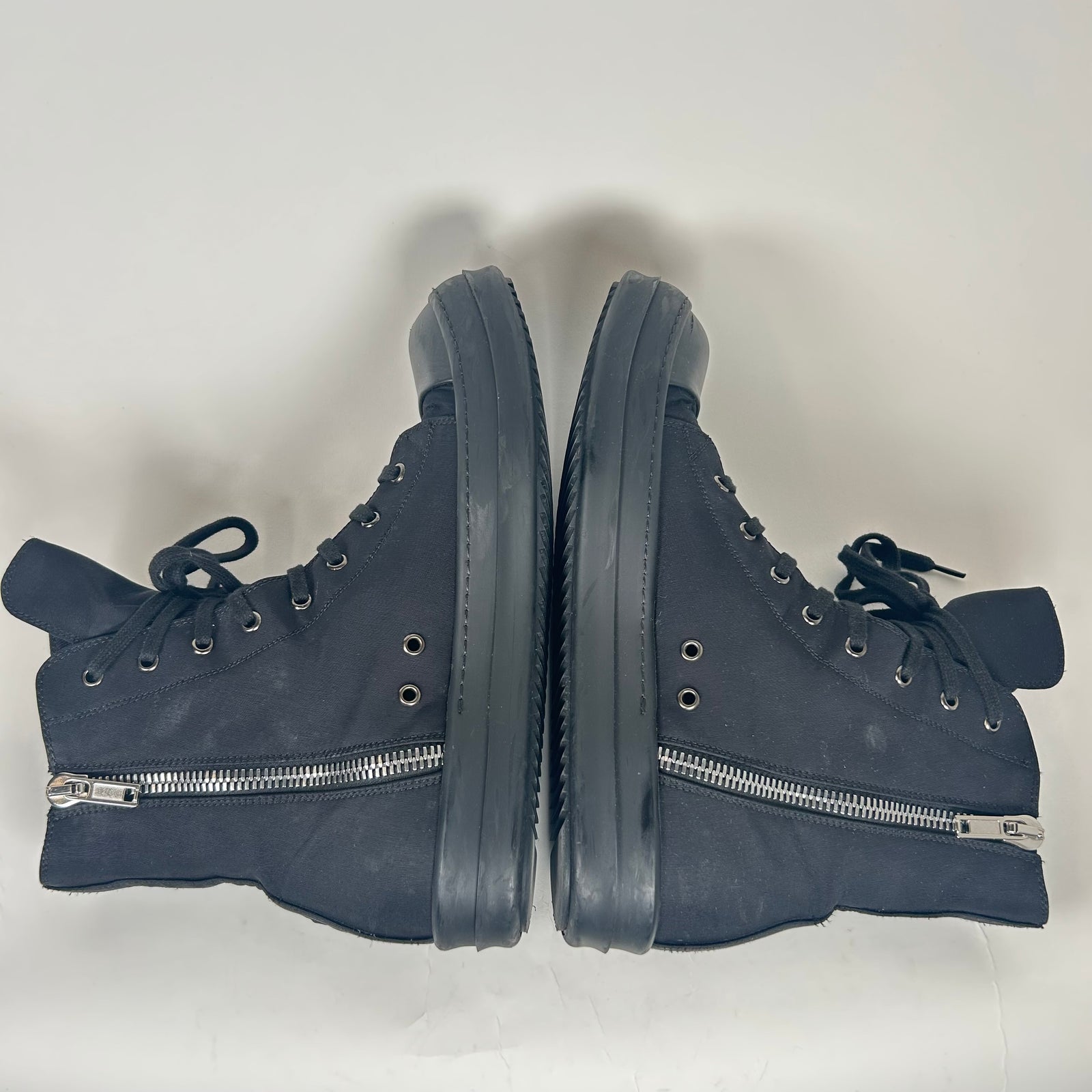 Rick Owens Black Cargo Ramones Size 10