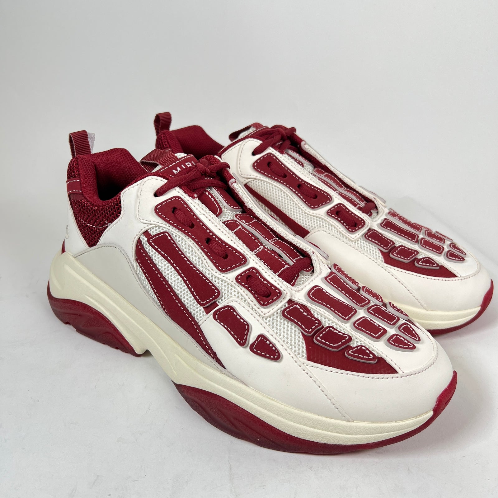 Amiri Burgundy Bone Runner Size 45