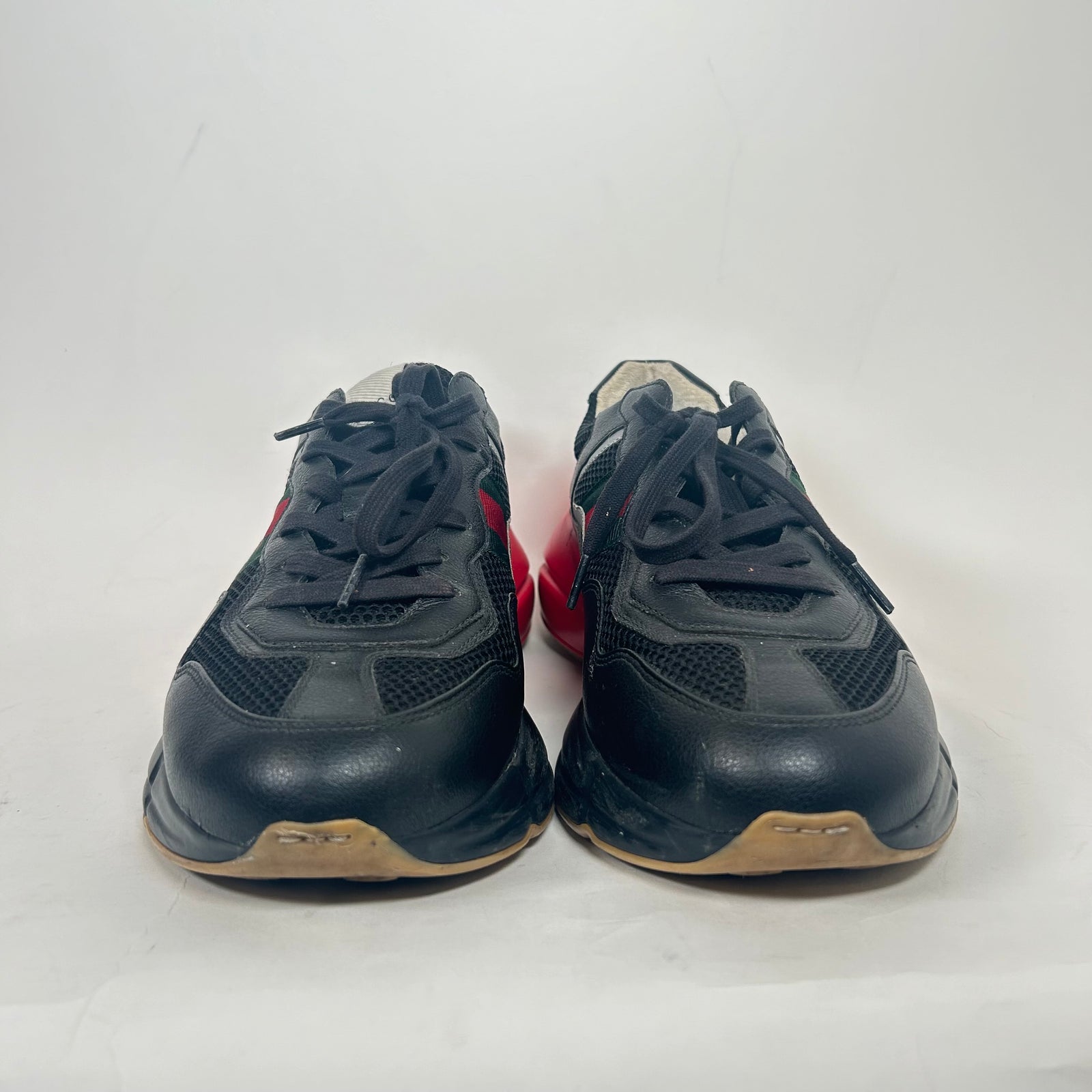Gucci Black Striped Rhyton Epilogue Sneaker Size 11