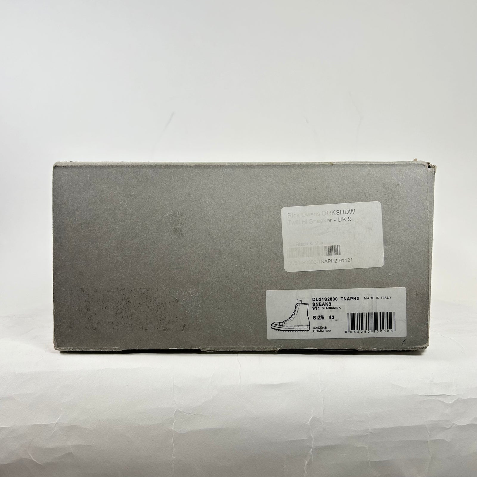 Rick Owens Drkshdw Abstract Ramones Size 43