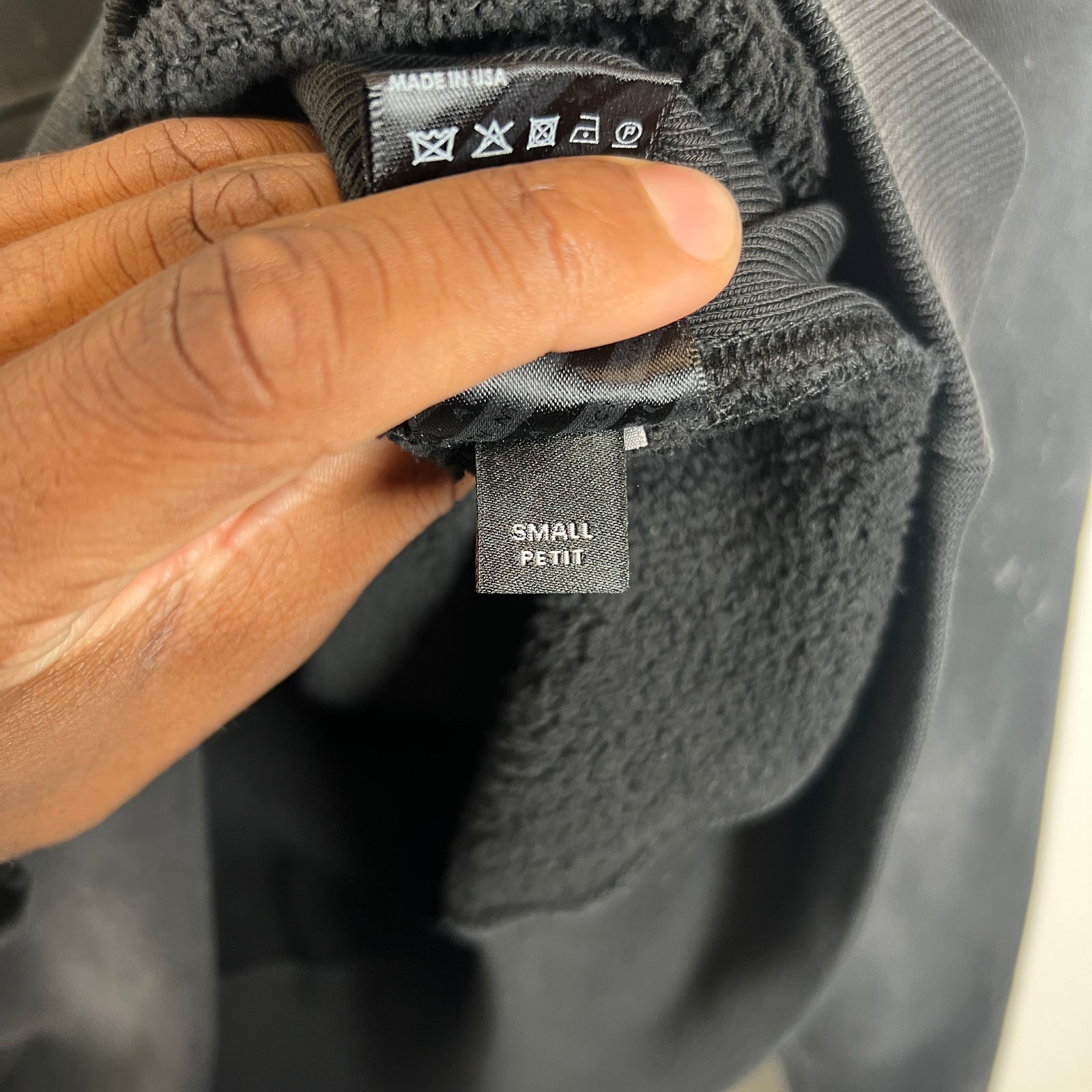 Amiri Vintage Black Tiger Varsity Hoodie Size S