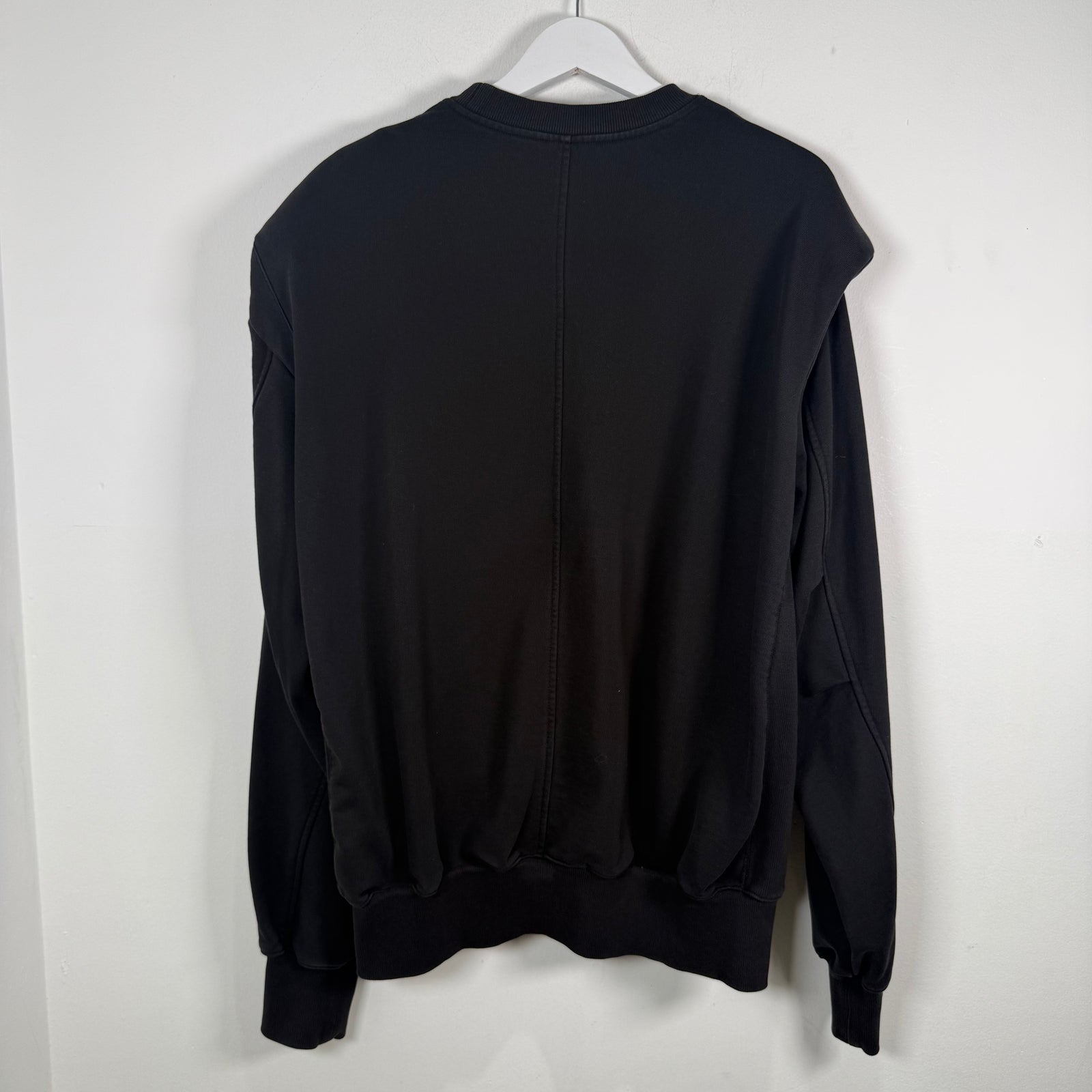 We11done Padded Shoulder Crewneck Size M