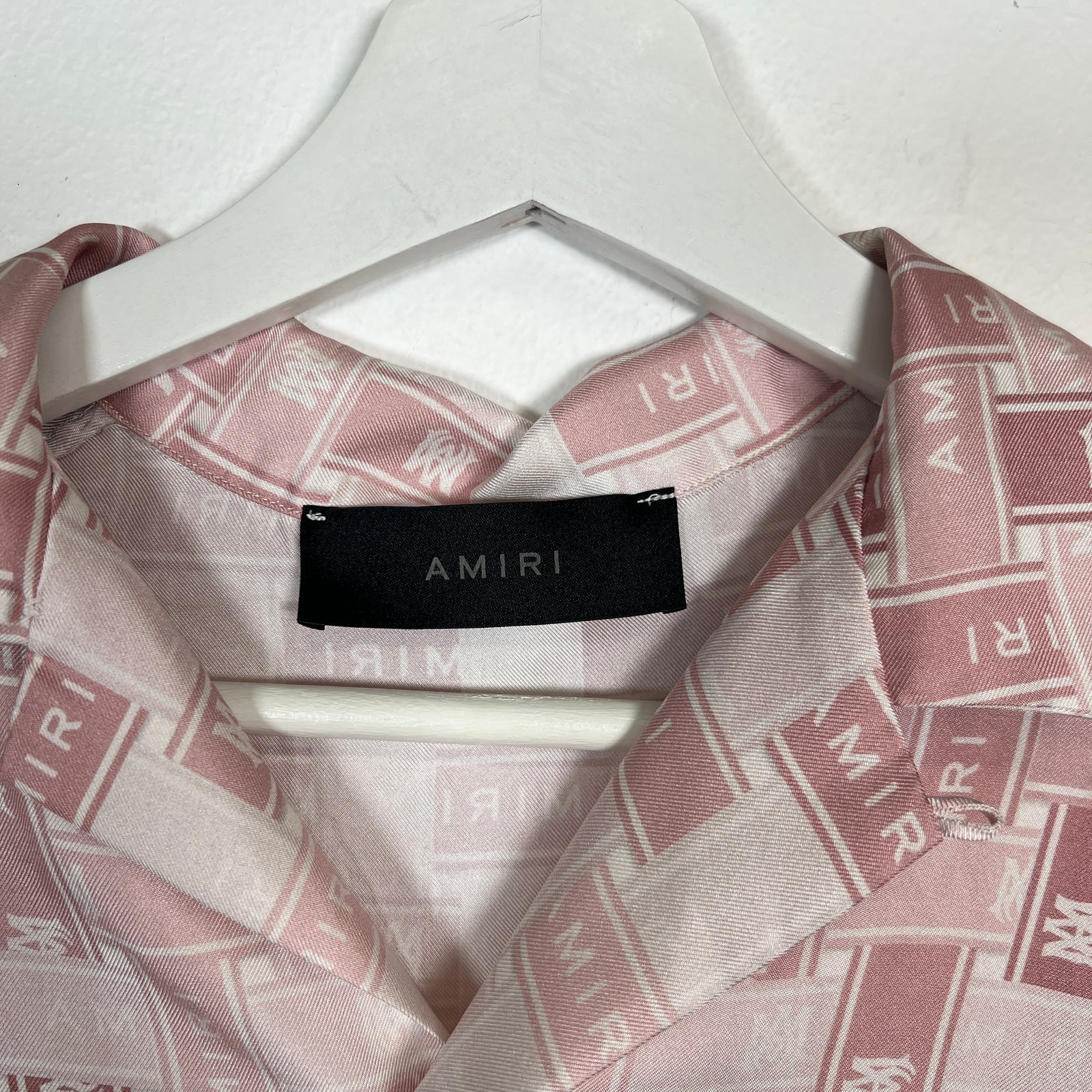 Amiri Silk Spell-out Shirt Size S