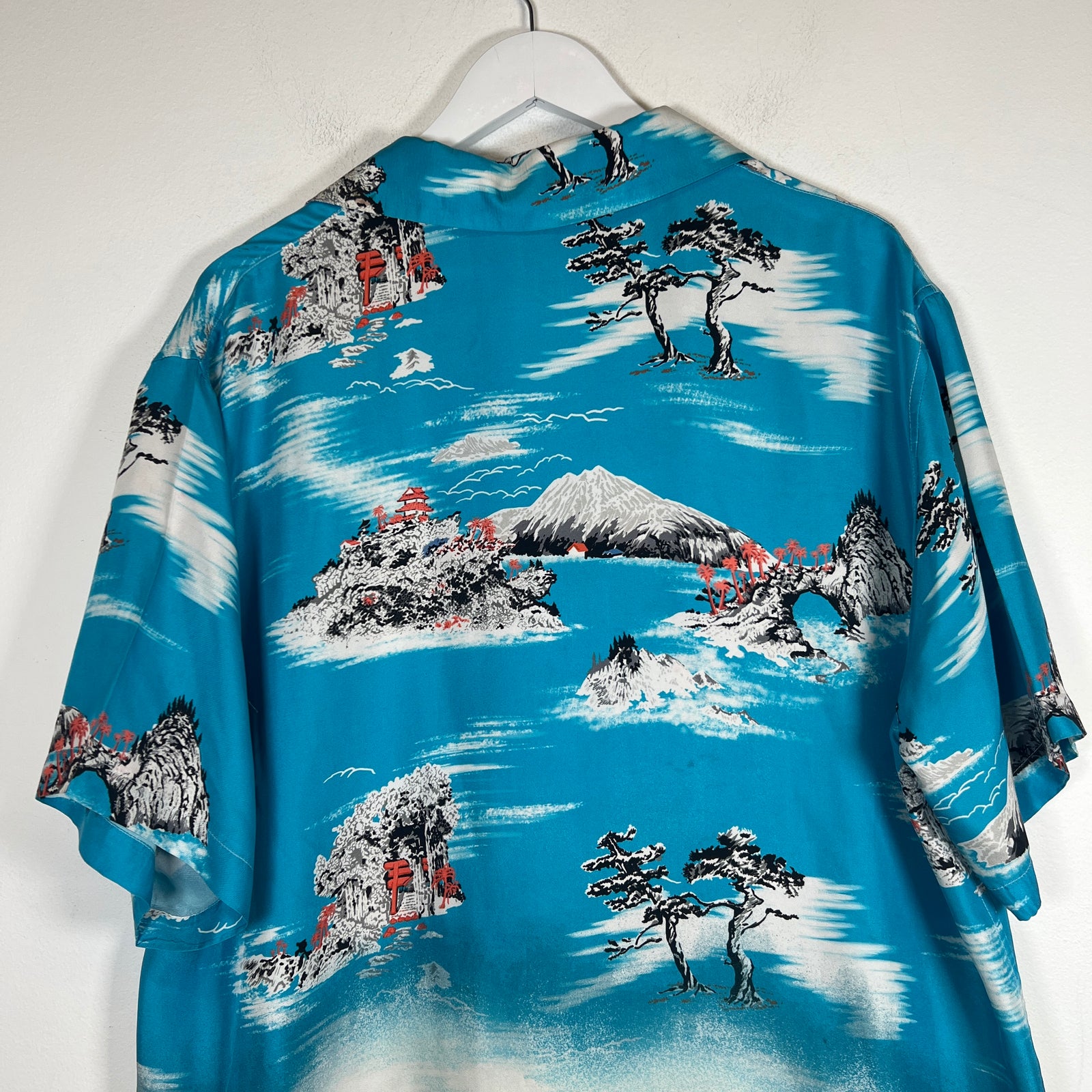 Amiri Blue Hawaiian Button-Up Shirt Size XXL